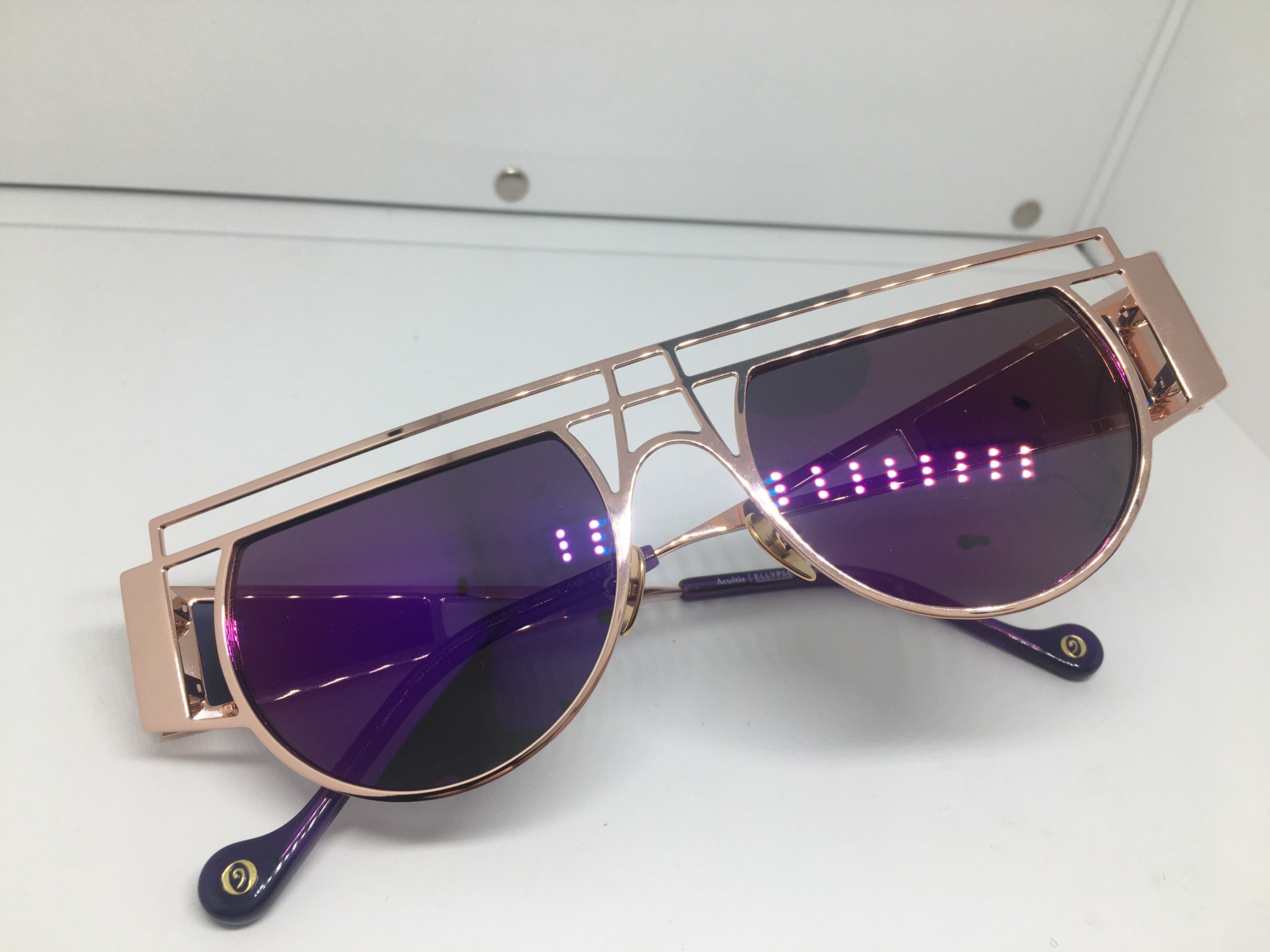 Other Acuitis Ellypse Rose Gold Side Shield Sunglasses Size ONE SIZE - 7 Thumbnail