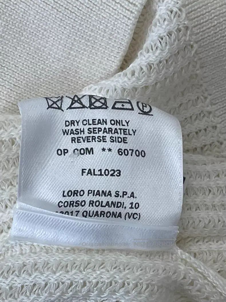 Loro Piana Loro Piana Ivory Ribbed Collar Short Sleeve Top Size XS / US 0-2 / IT 36-38 - 6 Thumbnail