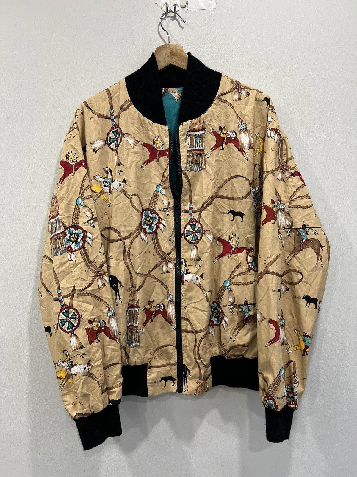 Vintage Vintage Reversible Equestrian Horses All Over Print Jacket Size US XL / EU 56 / 4 - 2 Thumbnail