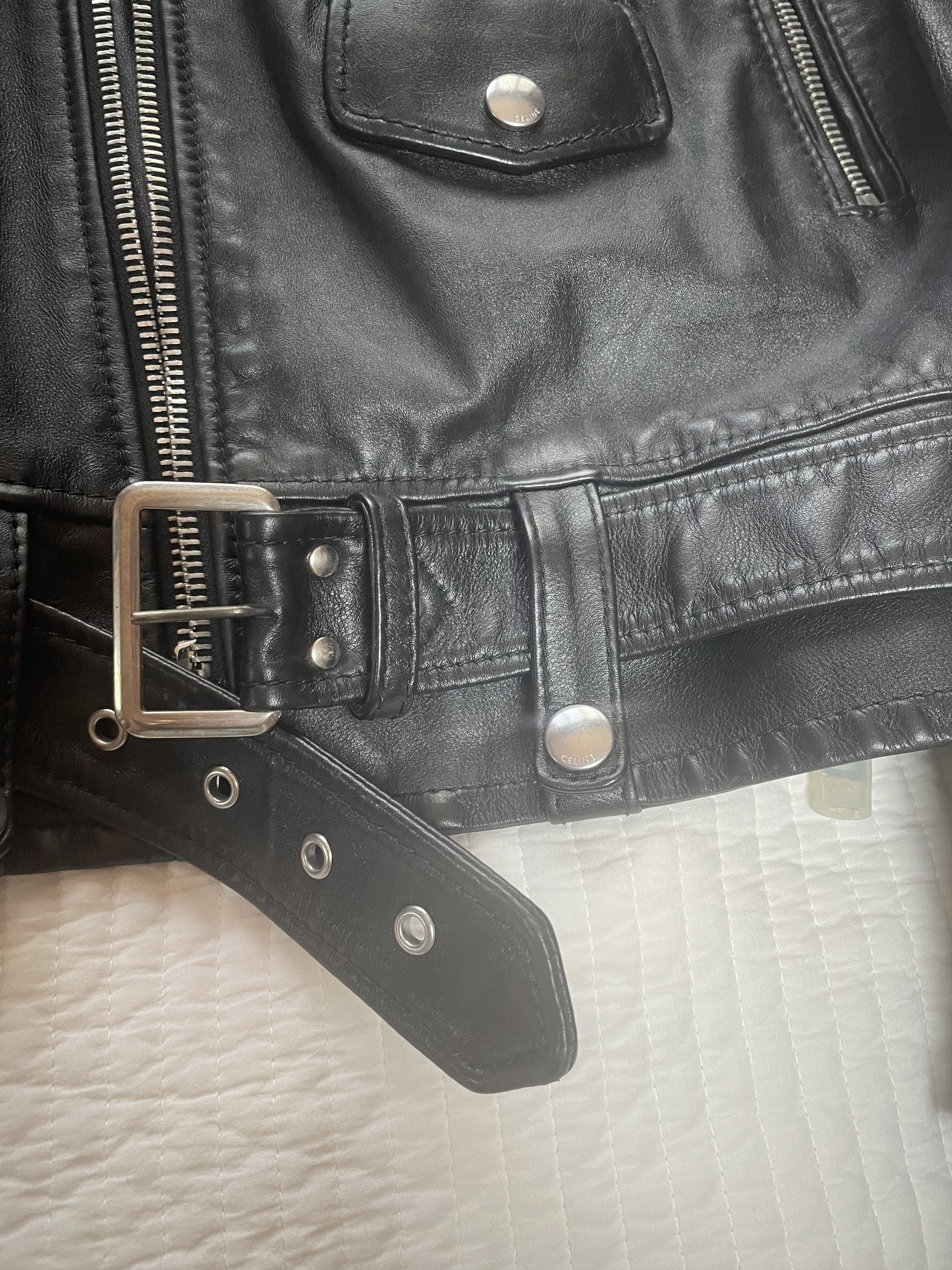 Celine CELINE LEATHER BIKER JACKET Size US M / EU 48-50 / 2 - 8 Thumbnail