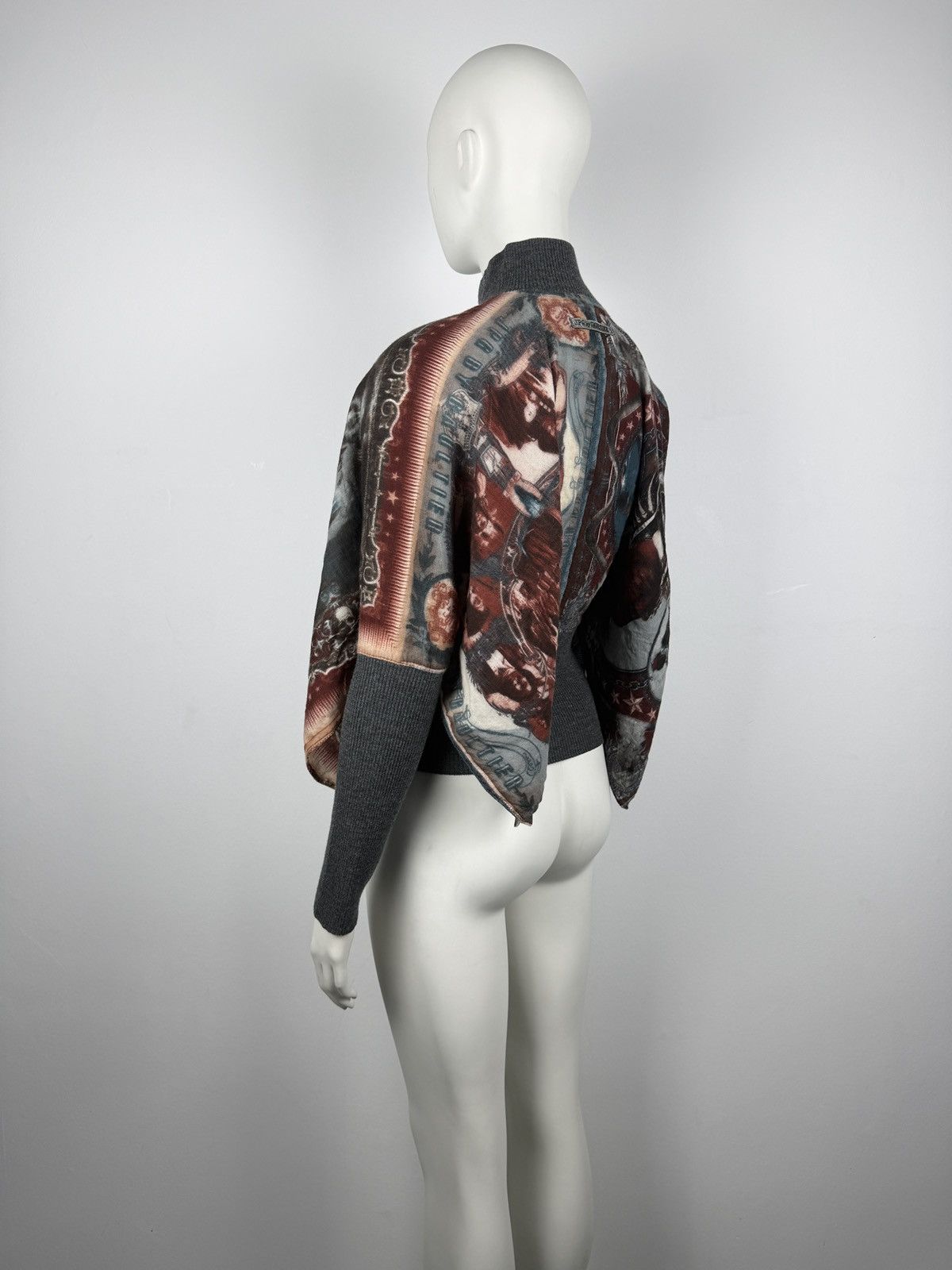 Jean Paul Gaultier Jean Paul Gaultier 1998 Native X-Ray Print Poncho Jacket Size S / US 4 / IT 40 - 14 Thumbnail