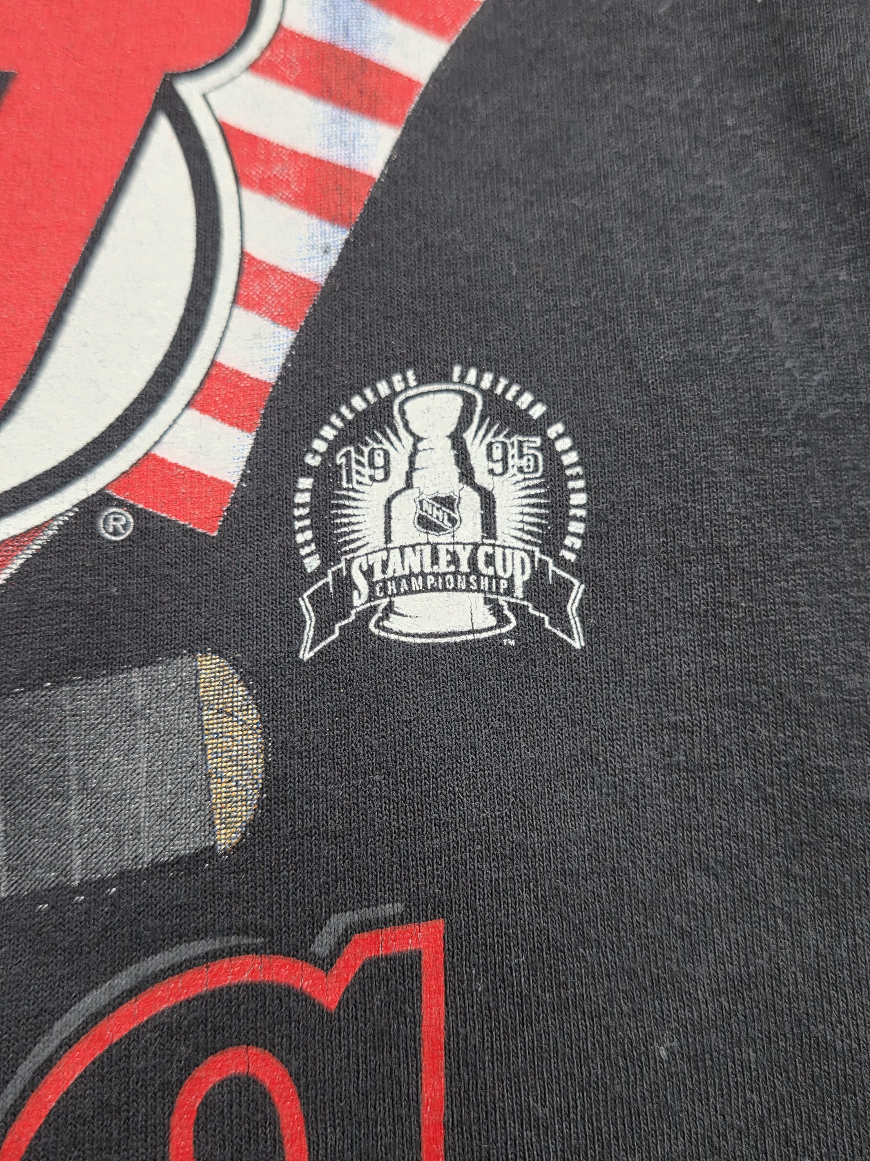 Starter 1995 New Jersey Devils Shirt Black Stanley Cup Champs NHL Size US XL / EU 56 / 4 - 3 Thumbnail