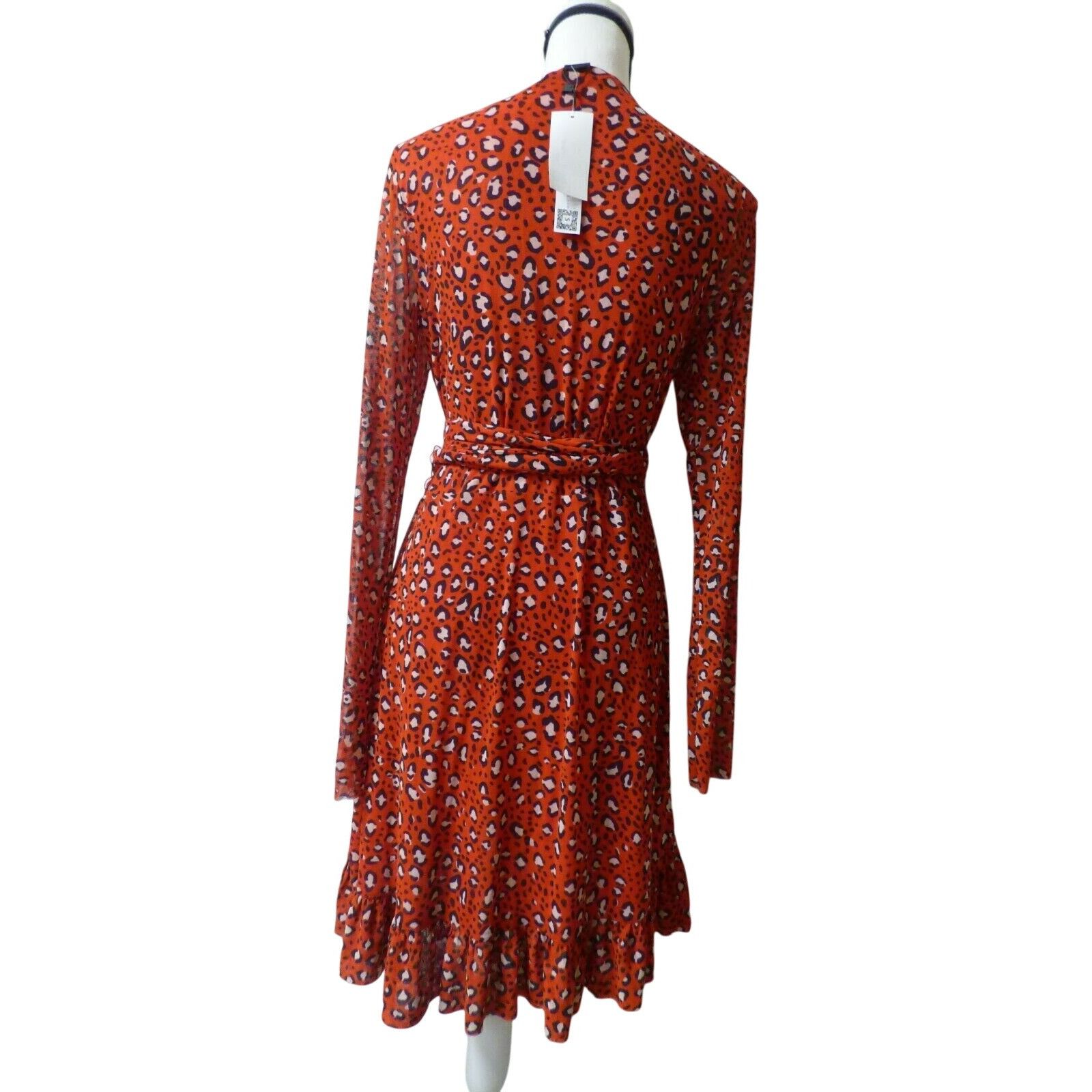 Sanctuary Sanctuary Emma Ruffled Wrap Dress, Red, Size M Size M / US 6-8 / IT 42-44 - 9 Thumbnail
