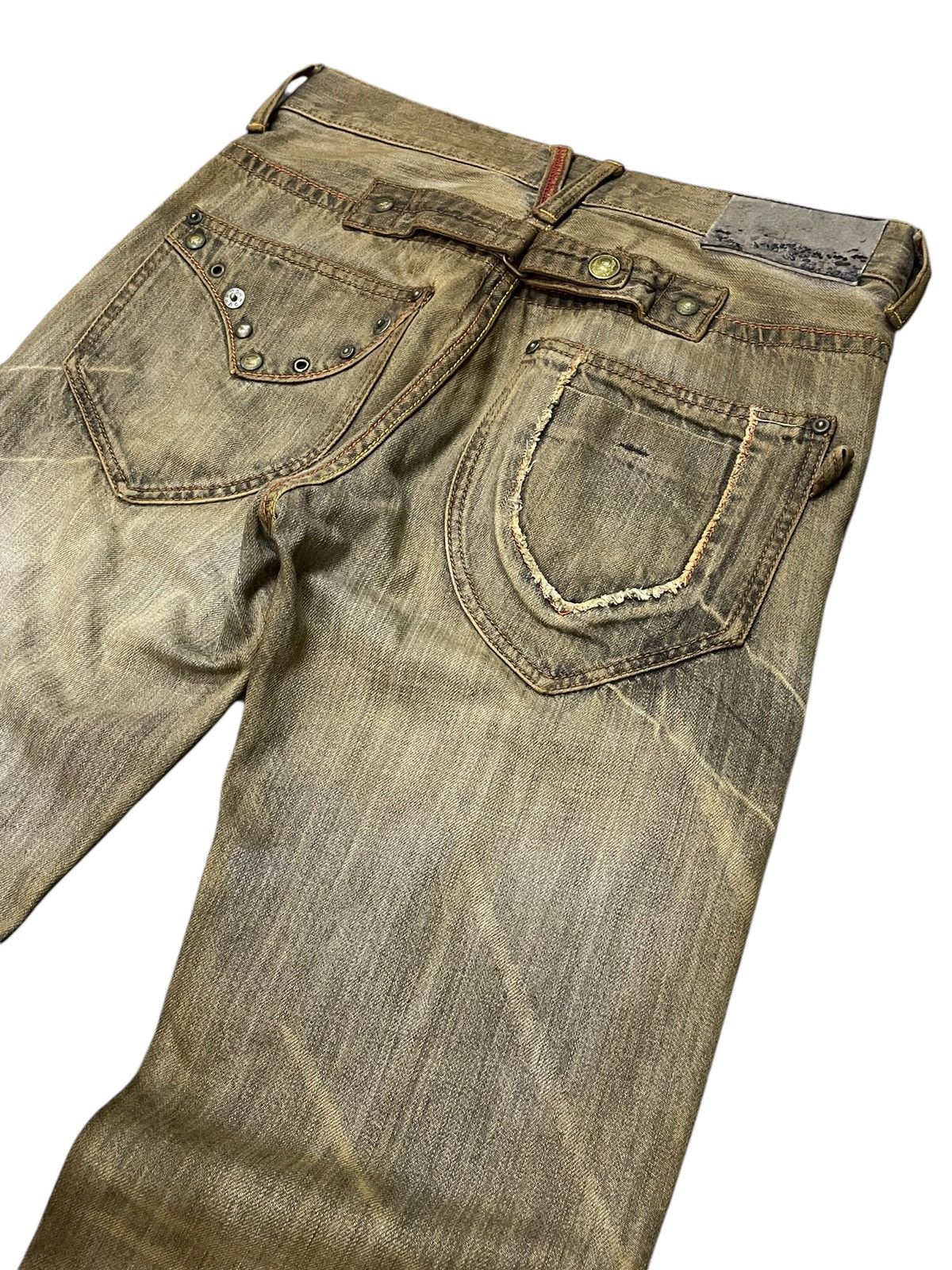 FUSAI × Hysteric Glamour Rush Hour Japan Muddy Wash Zipper Pocket Jeans Size US 29 - 14 Thumbnail