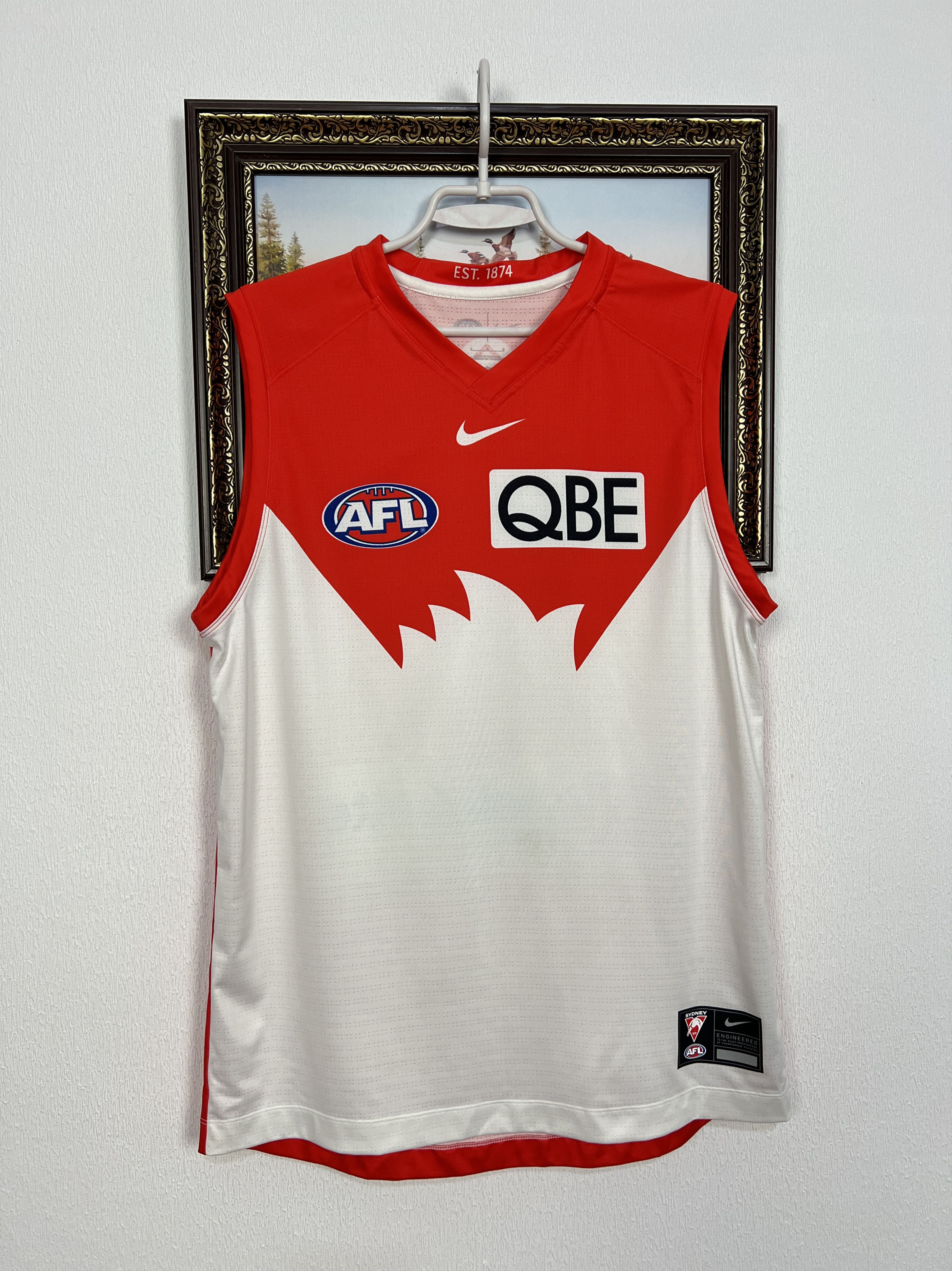 Nike Sydney Swans AFL Rugby Jersey Shirt Trikot Rare Hype Size US L / EU 52-54 / 3 - 1 Thumbnail