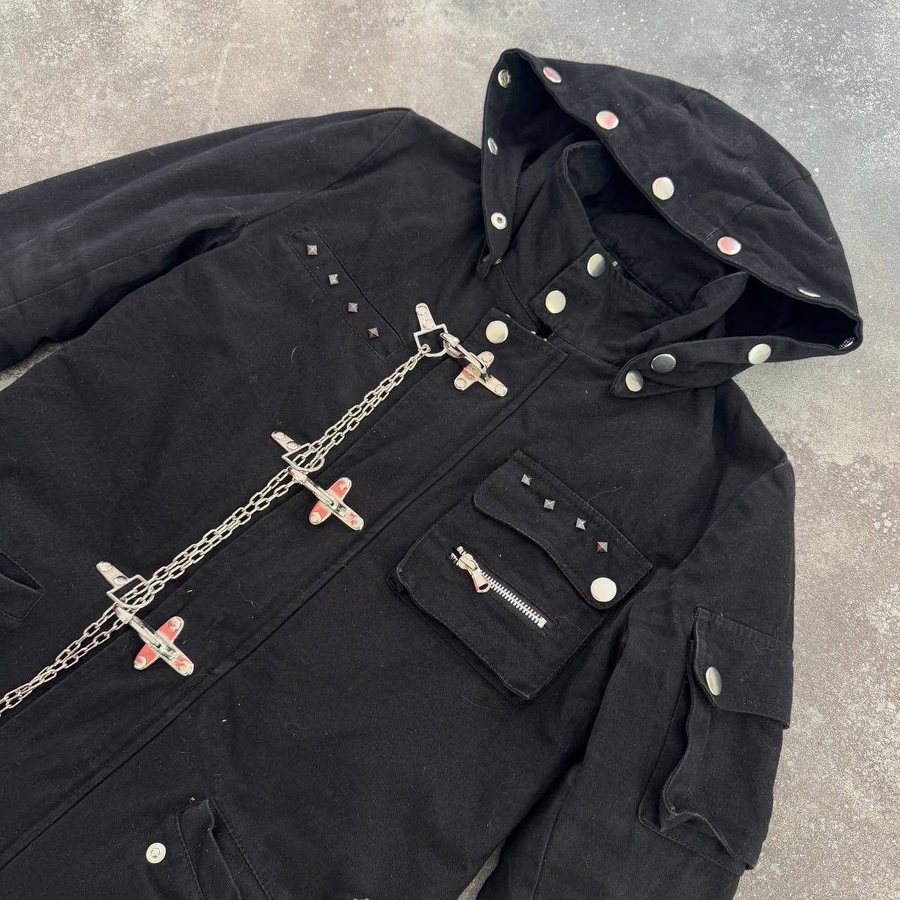 If Six Was Nine Gothicana Chain Details Gothic Punk Unisex Jacket Size US S / EU 44-46 / 1 - 9 Thumbnail