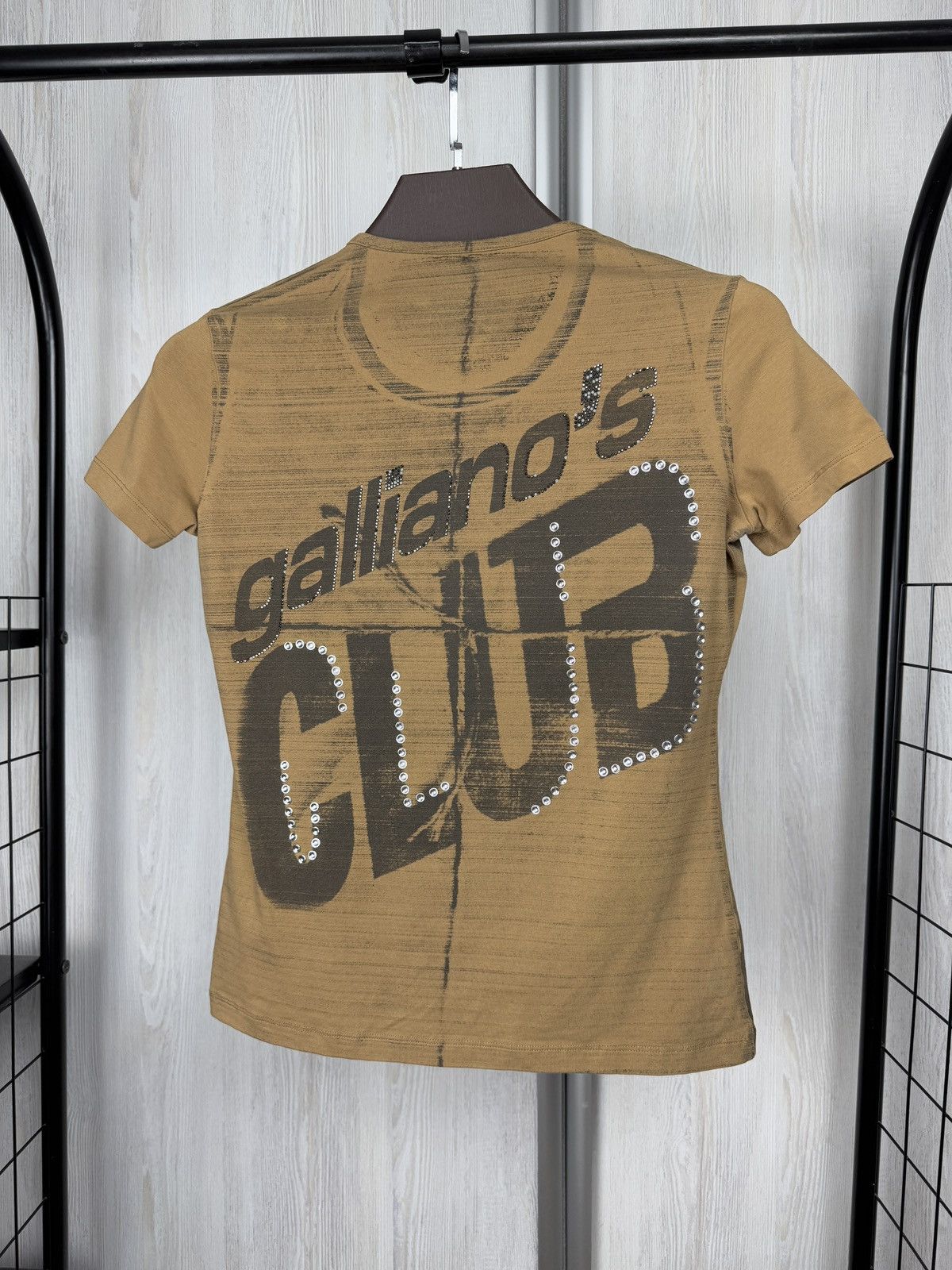 John Galliano Vintage John Galliano 'Galliano's Club’ RARE Rhinestones Tee Size S / US 4 / IT 40 - 8 Thumbnail
