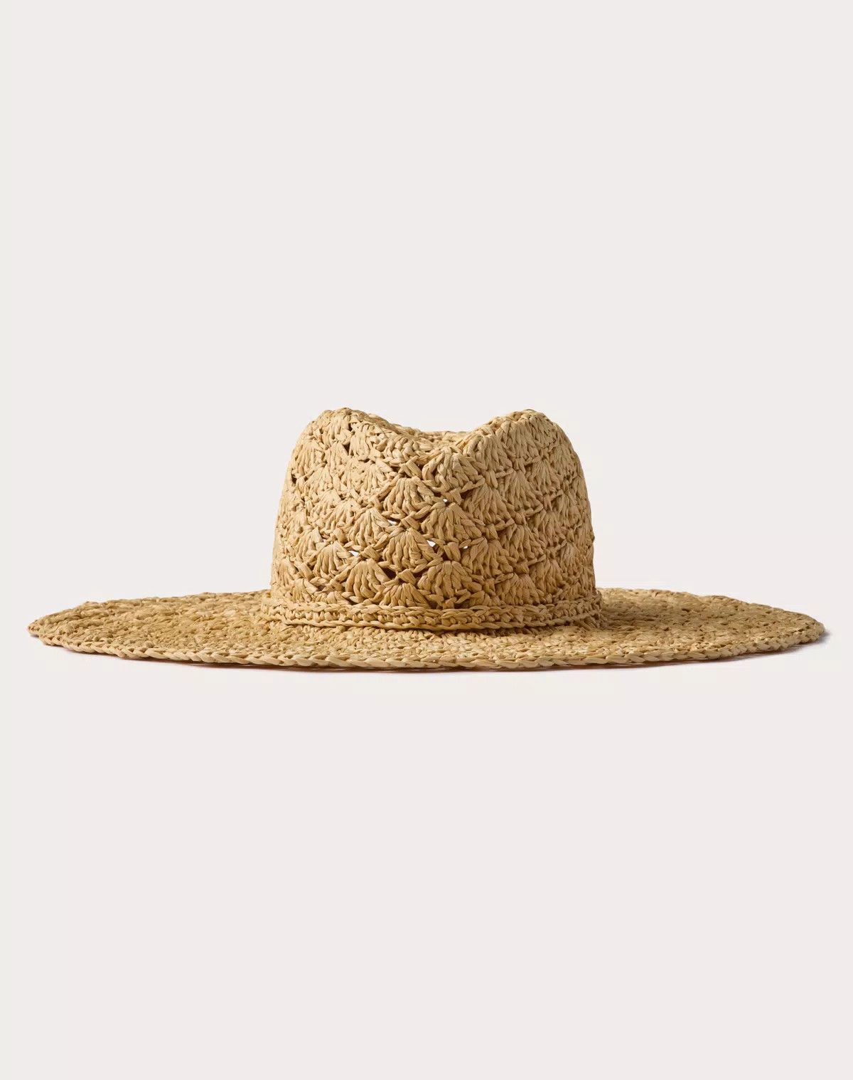 Valentino oc11z0725 Size:58/Fedora Escape Raffia Hat in Golden Size ONE SIZE - 1 Thumbnail