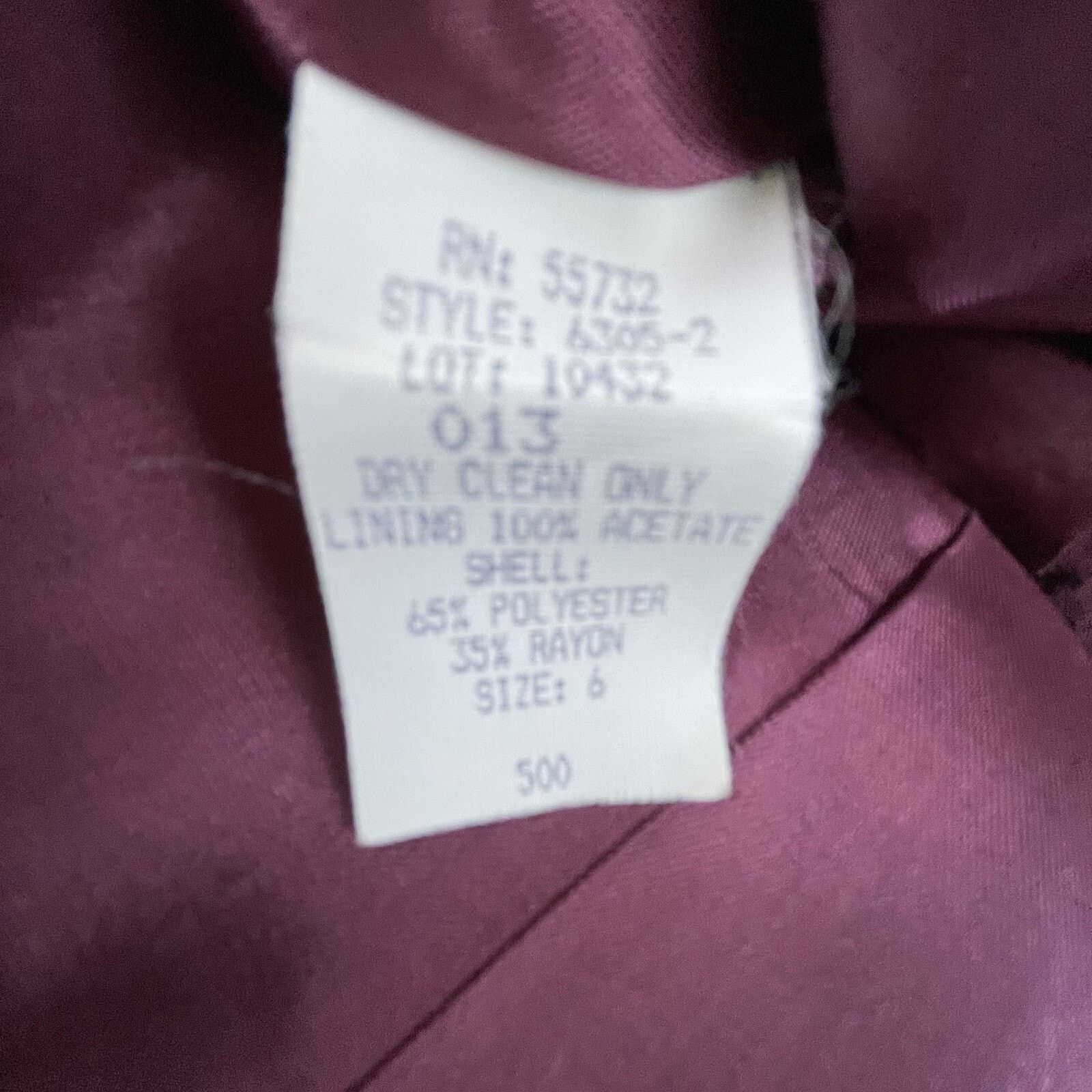 Oleg Cassini Vintage Oleg Cassini Blazer Womens 6 Double Breasted 80s Size M / US 6-8 / IT 42-44 - 7 Thumbnail