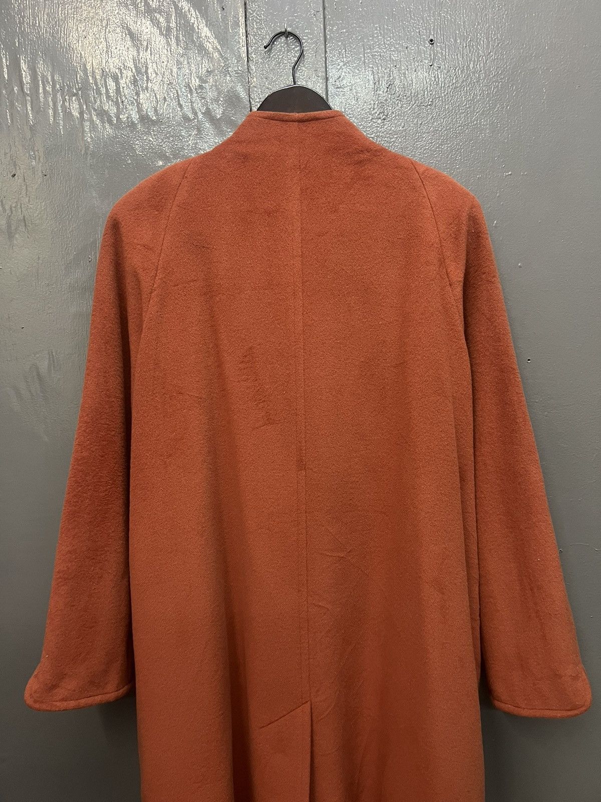 Karl Lagerfeld KARL LAGERFELD ORANGE WOOL LONG COAT Size XL / US 12-14 / IT 48-50 - 7 Thumbnail