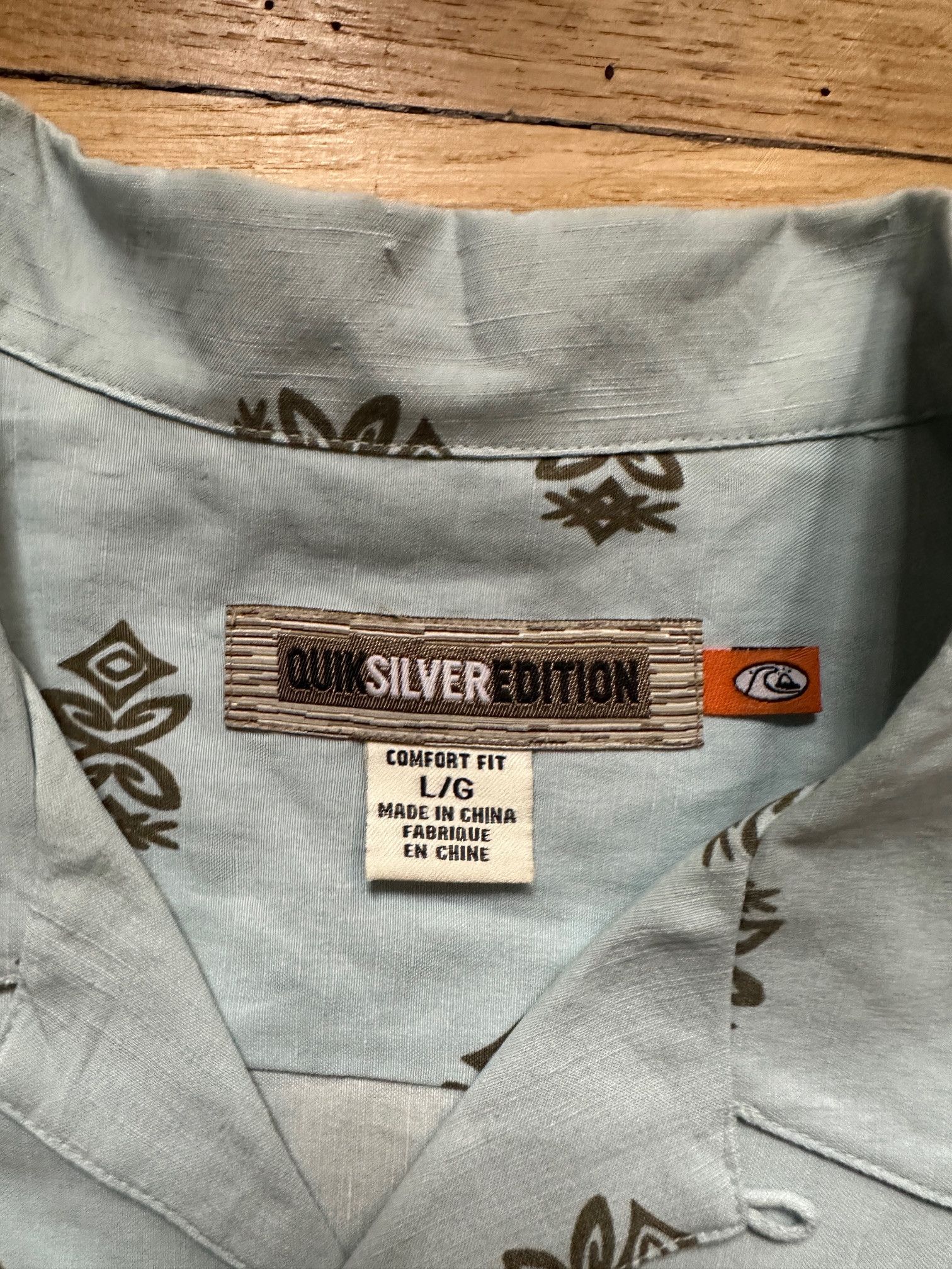 Quiksilver Silver Edition QUIKSILVER Blue Camp Vacation Hawaiian Shirt Size US L / EU 52-54 / 3 - 2 Thumbnail