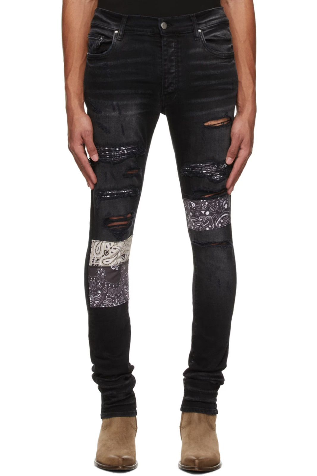 Amiri AMIRI Vintage Bandana Art Patch Jean | Grailed