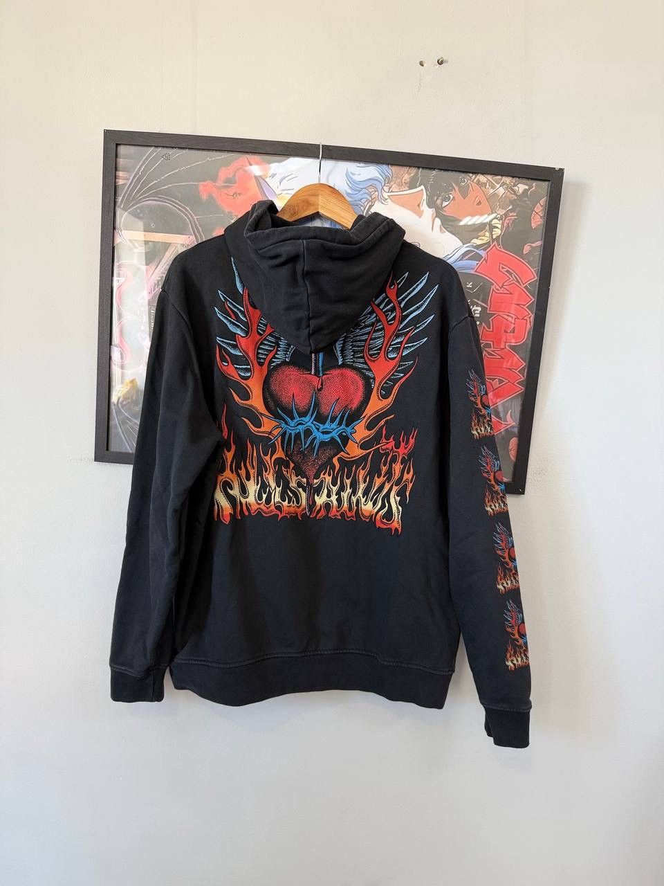 Allsaints AllSaints Underground Hoodie Washed Black Size S-M Size US M / EU 48-50 / 2 - 9 Thumbnail