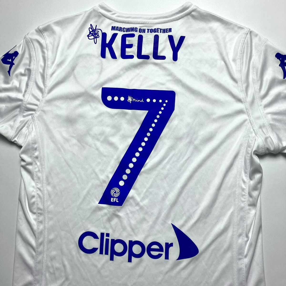 Vintage Leeds United #7 Kelly Blokcore Jersey Kappa Retro Engalnd Size US M / EU 48-50 / 2 - 7 Thumbnail