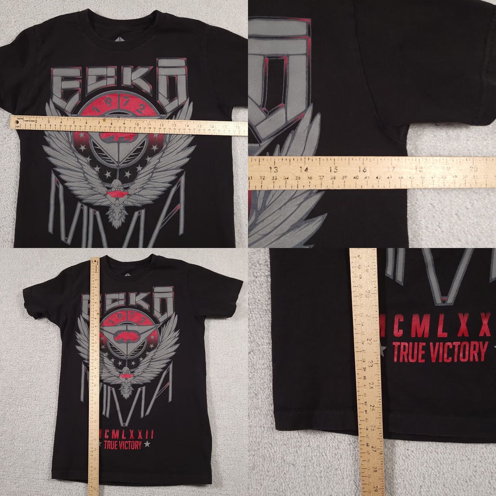 Ecko Unltd. Ecko Unltd. Unlimited MMA T Shirt Mens Small Black Double Sided Grunge Size US S / EU 44-46 / 1 - 8 Thumbnail