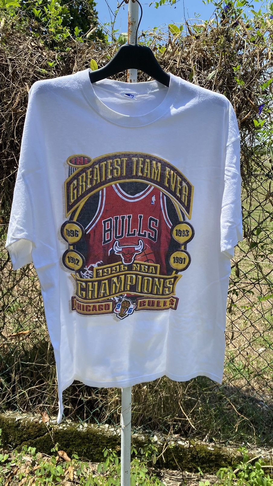 NBA × Vintage 1996 VINTAGE CHICAGO BULLS NBA CHAMPIONS T-SHIRT Size US L / EU 52-54 / 3 - 1 Thumbnail