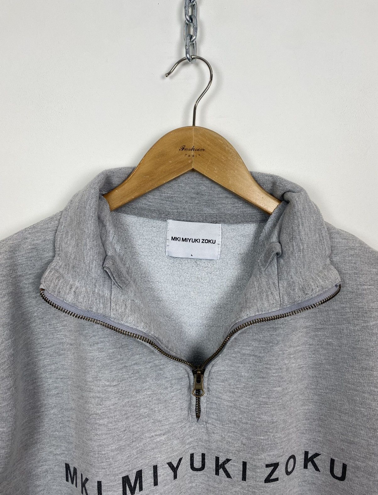 Other Mki Miyuki Zoku 1/3 Zip Sweatshirt High Neck Y2K Crazy Size US L / EU 52-54 / 3 - 5 Thumbnail