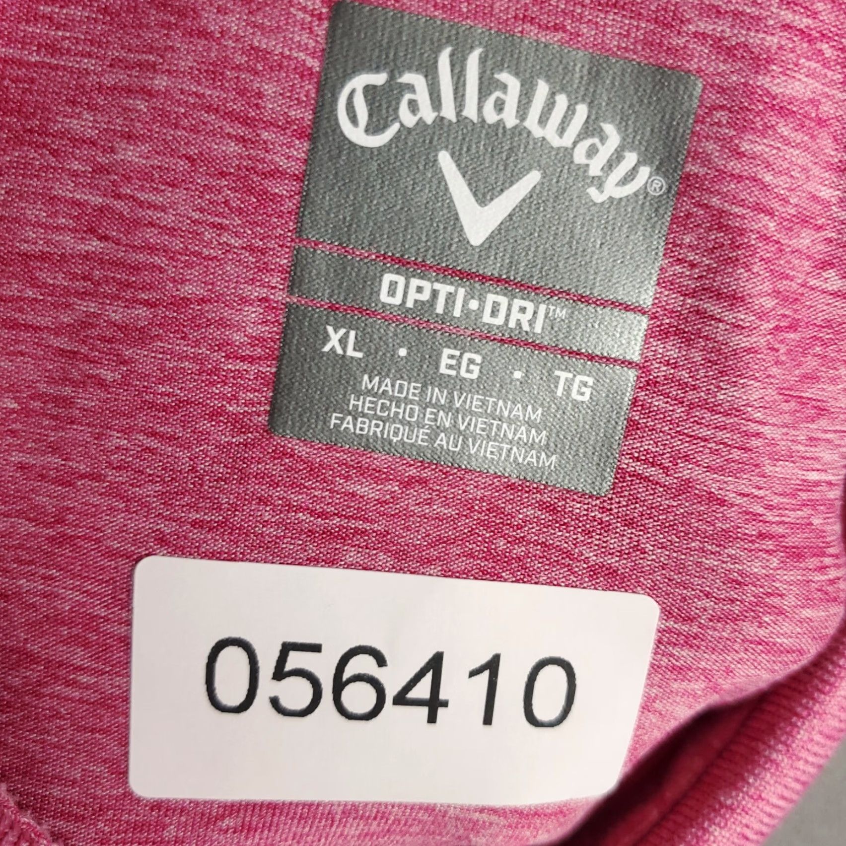 Callaway Callaway Polo Shirt Mens XL Pink Opti Dri Fit Short Sleeve Golf Shirt Size US XL / EU 56 / 4 - 7 Thumbnail
