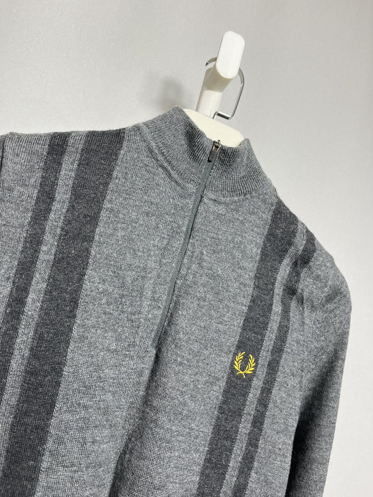 Fred Perry × Sports Specialties Fred Perry Bradley Wiggins cycling knit wool sweater 1/4 zip Size US XS / EU 42 / 0 - 2 Thumbnail