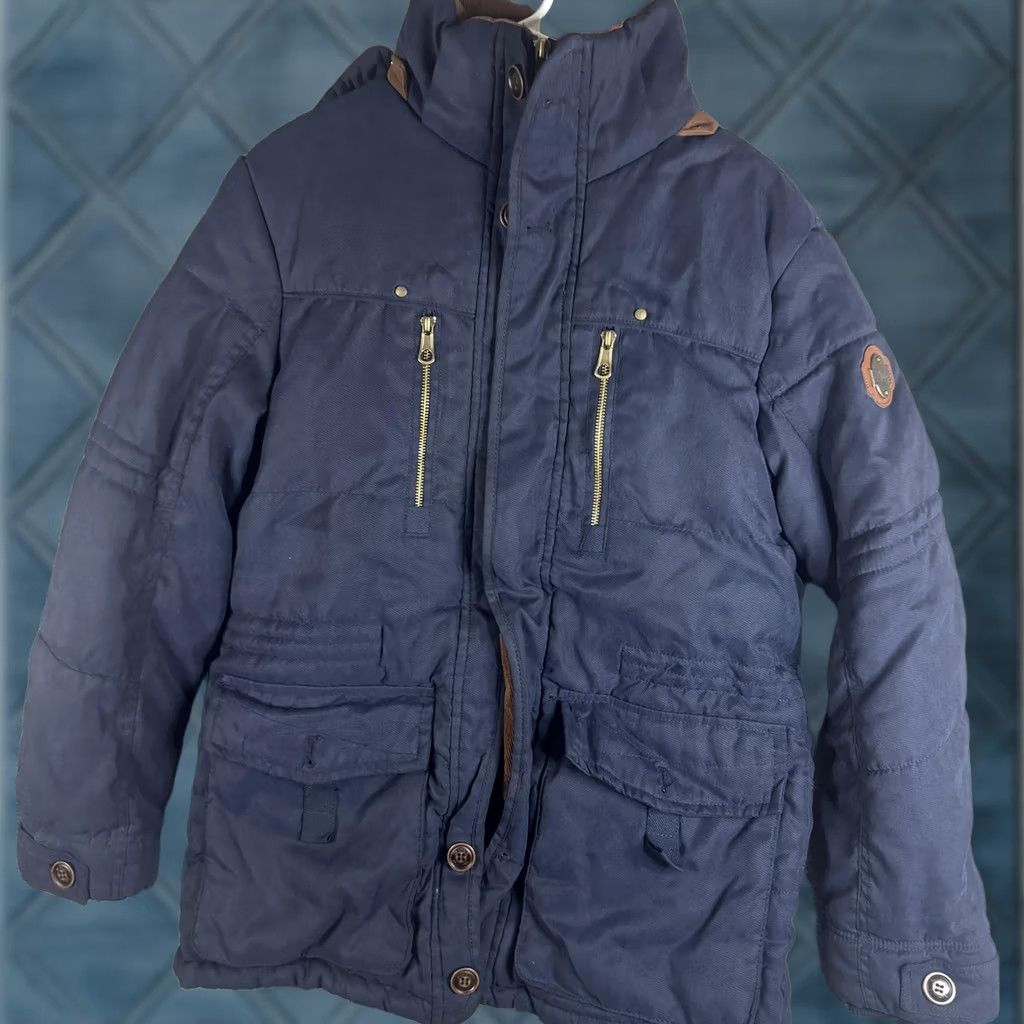 Vintage Jacket 2XL Blue Hooded Insulated Waterproof Parka Full Zip Outdoor Winter Mens Size US XXL / EU 58 / 5 - 1 Thumbnail