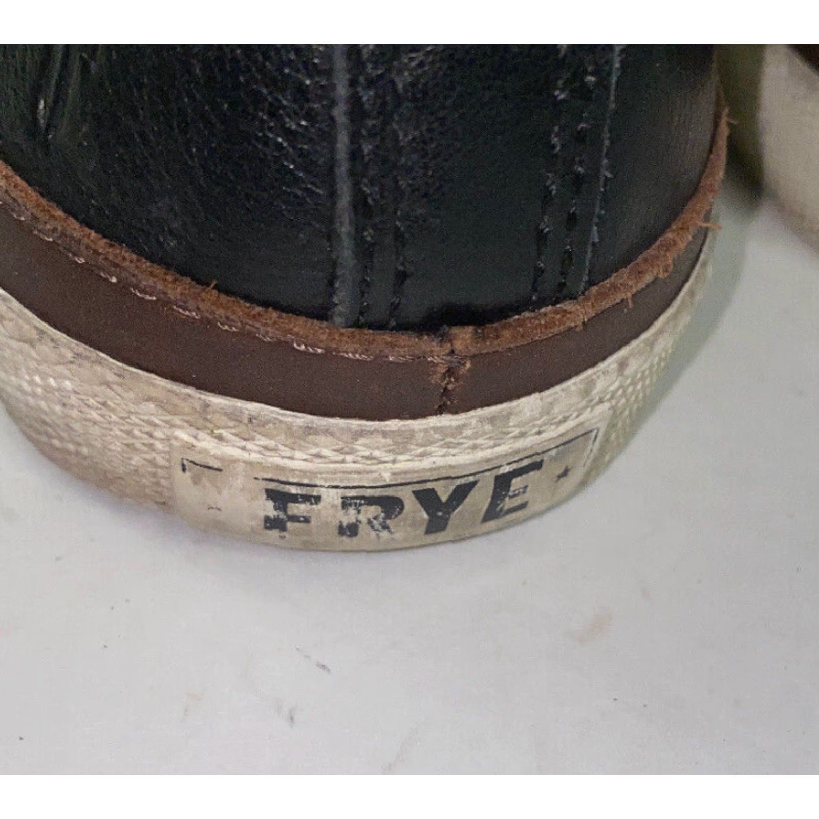 Frye Frye Black Leather Lace Up Mens Casual Sneakers Size 10.5 Size US 10.5 / EU 43-44 - 3 Thumbnail
