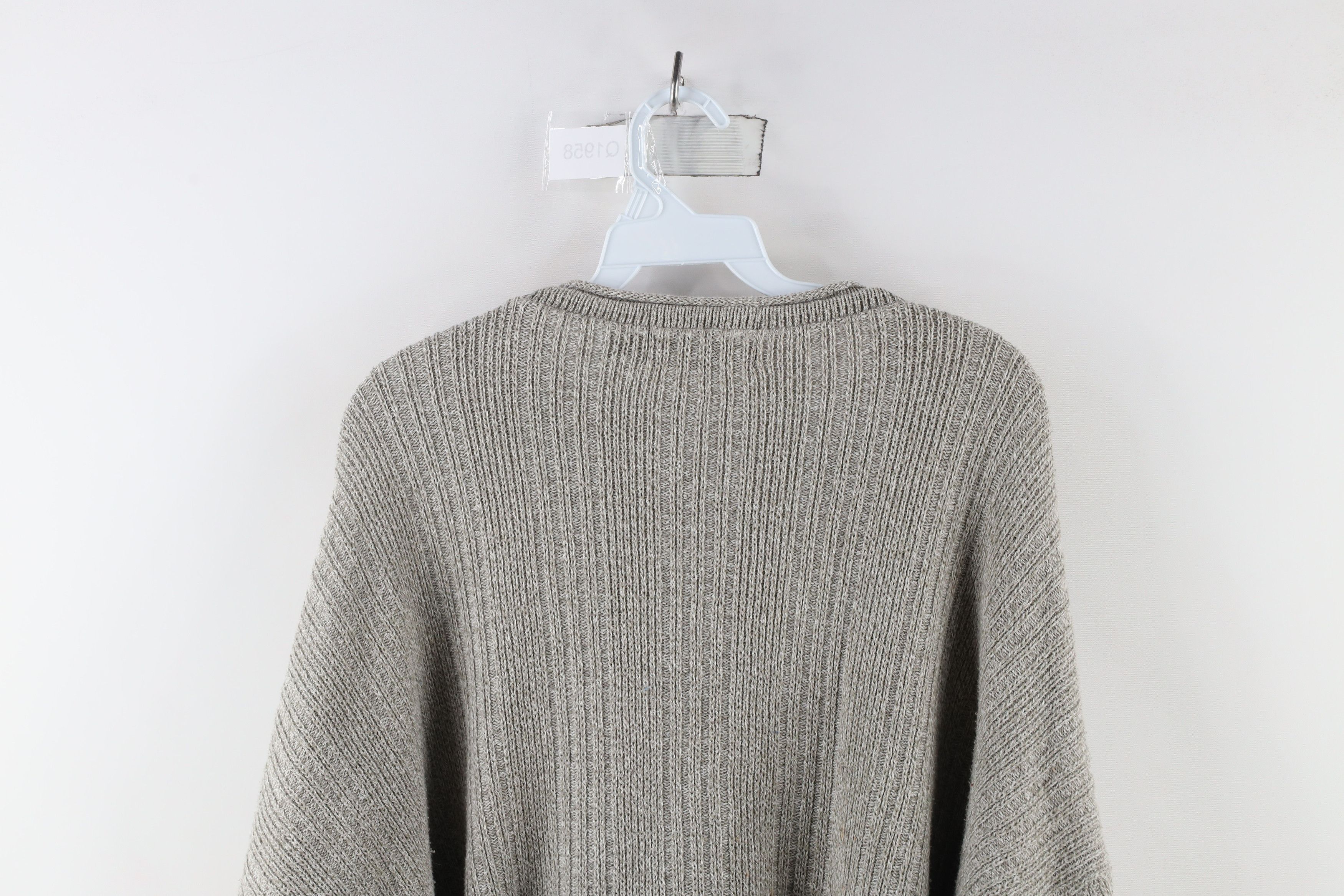 Vintage Vintage 90s Streetwear Blank Marled Ribbed Knit Sweater Size US XXL / EU 58 / 5 - 8 Thumbnail