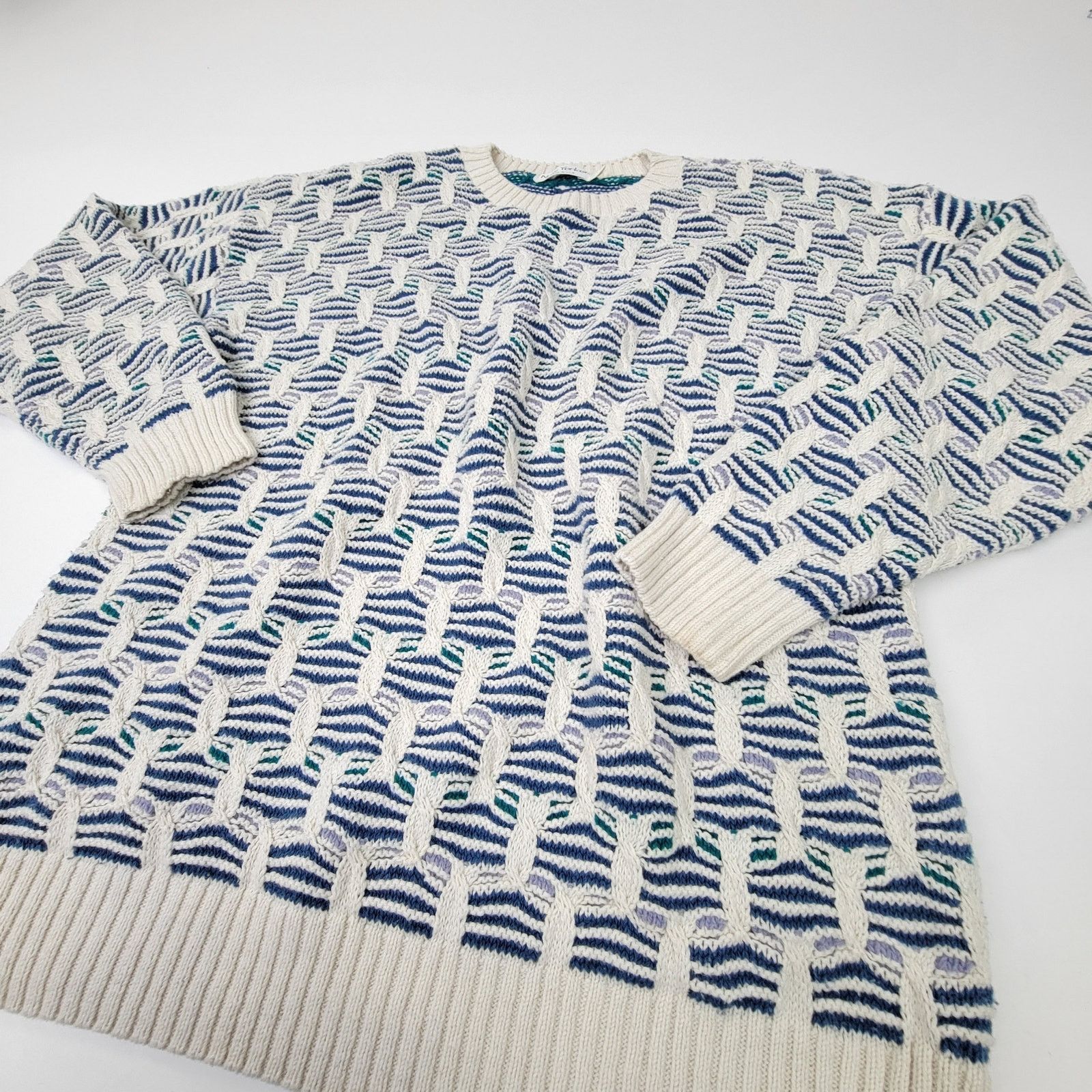 Vintage Vintage Chunky Knit Sweater - L Size US L / EU 52-54 / 3 - 4 Thumbnail