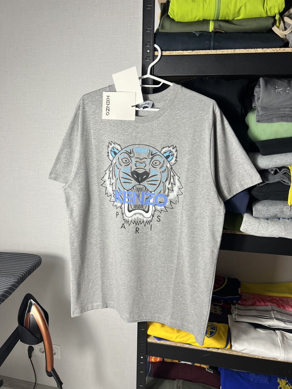 Kenzo Kenzo Tiger Logo T-Shirt Grey – Size M – New with Tags Size US M / EU 48-50 / 2 - 1 Thumbnail