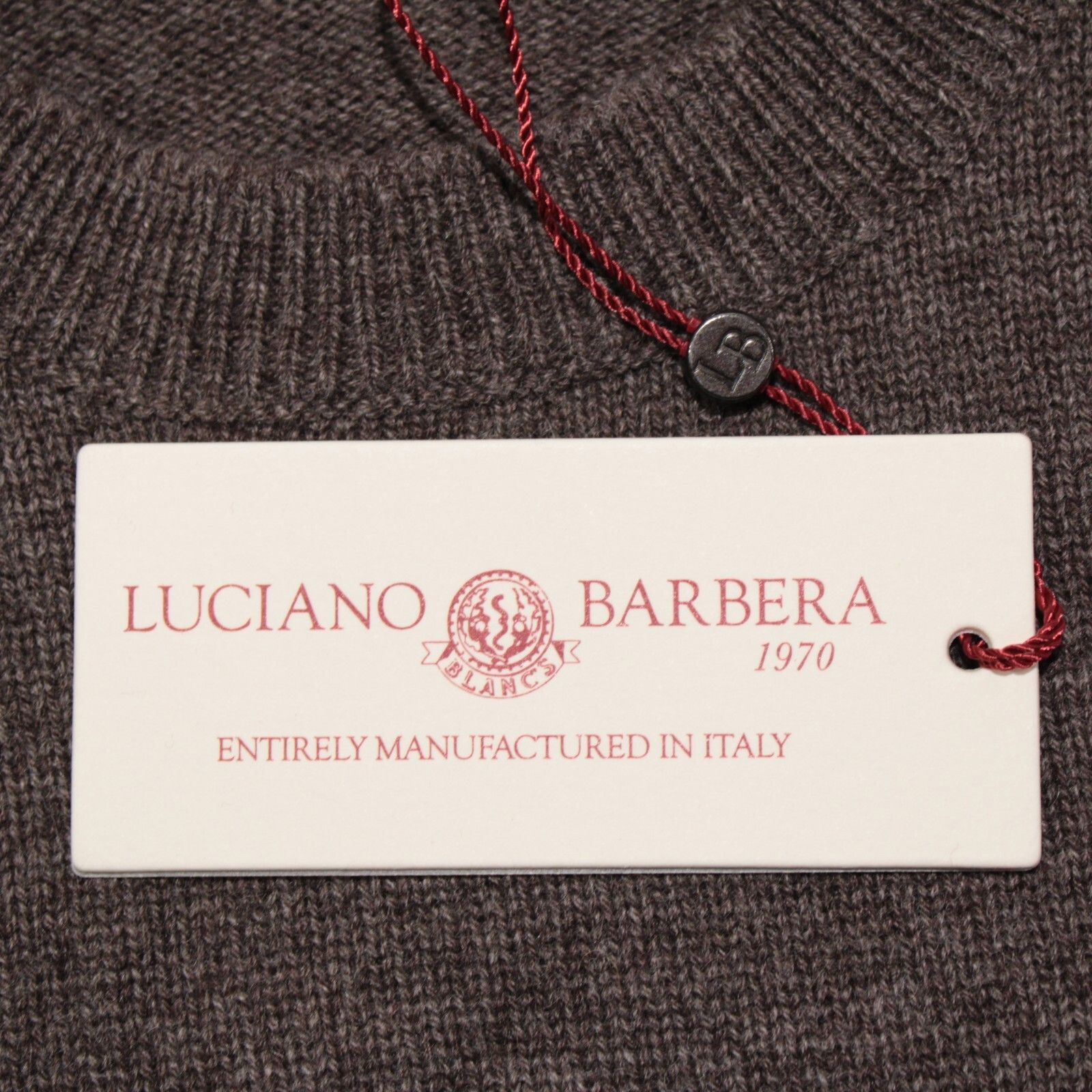 Luciano Barbera Luciano Barbera Sweater Size US M in Brown Size US M / EU 48-50 / 2 - 2 Thumbnail