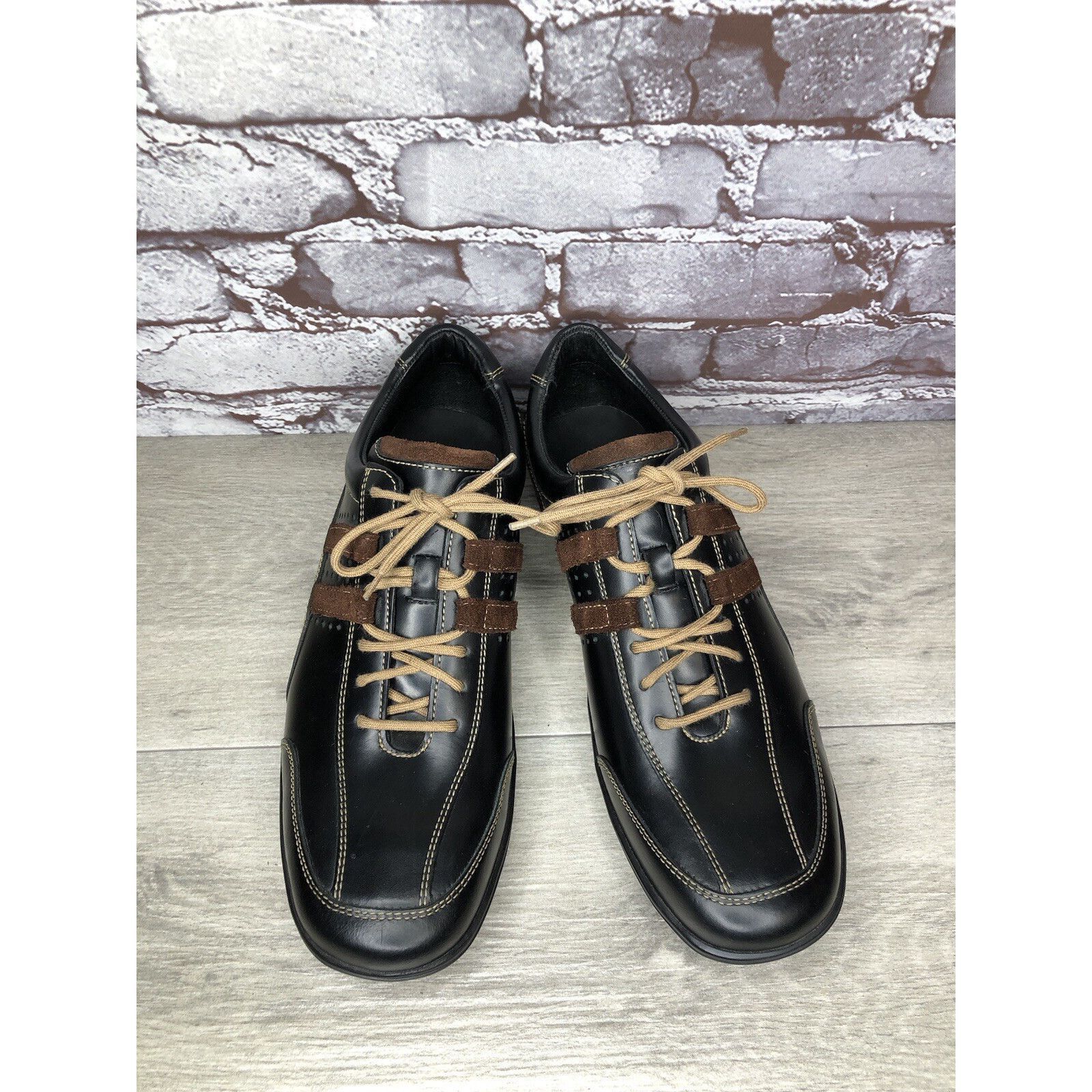 Cole Haan Cole Haan Country Black Brown Leather Vibram Soles Oxfords M Size US 11 / EU 44 - 2 Thumbnail