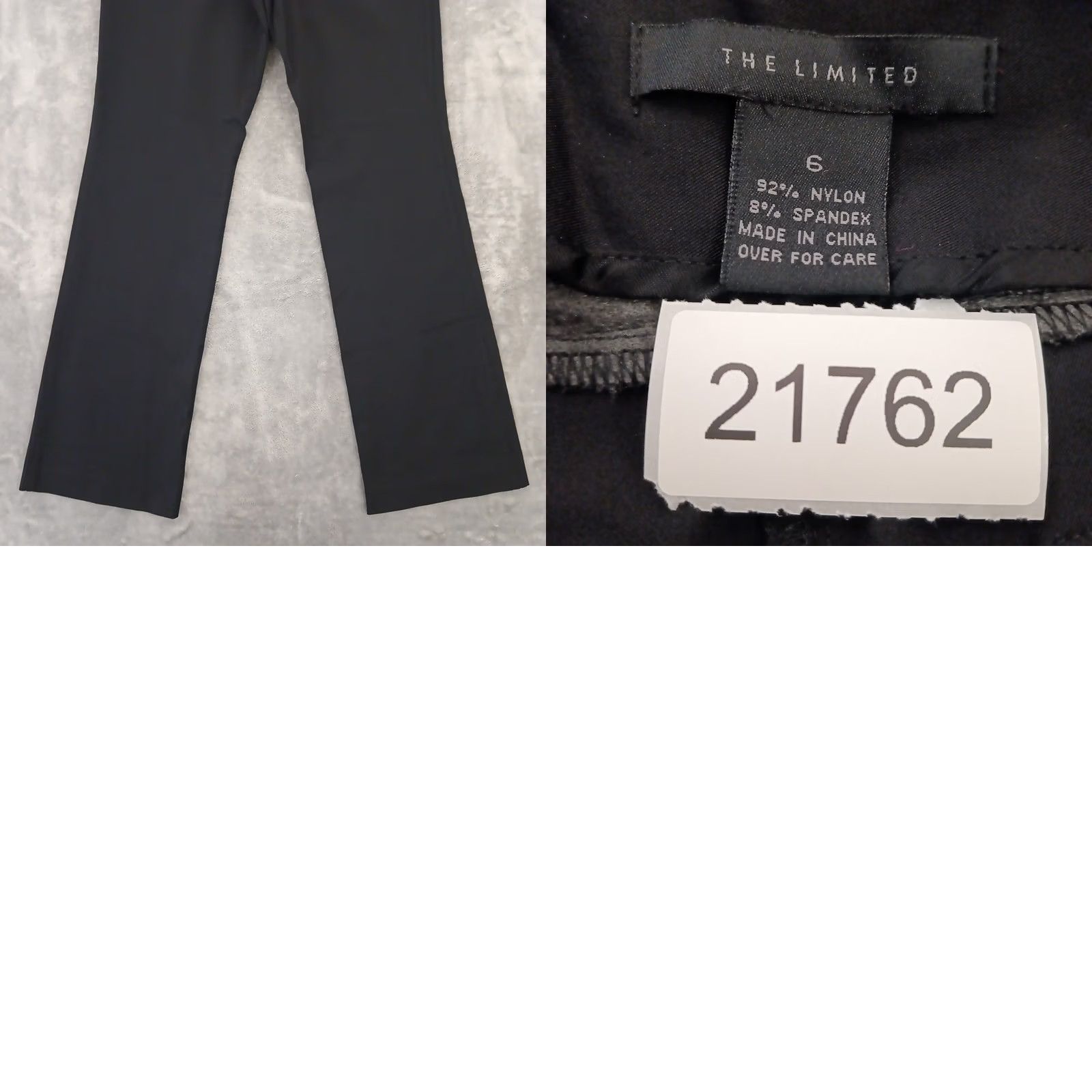 Vintage The Limited Dress Pants Womens 6 Black Bootcut Nylon Spandex 28x31 Slim Stretch Regular Womens Pants Size 28" / US 6 / IT 42 - 8 Thumbnail