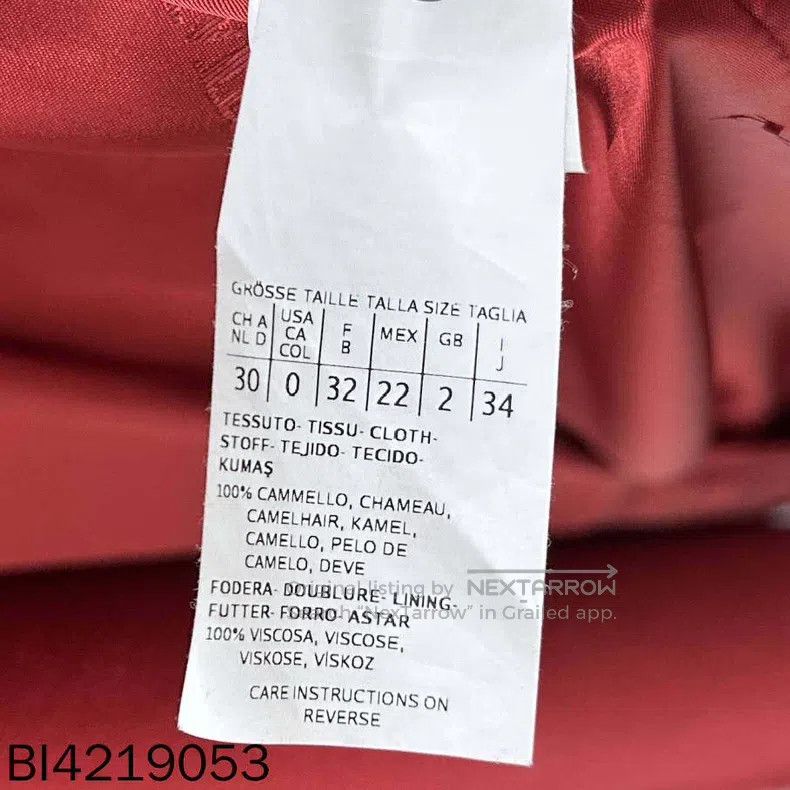 Max Mara Max Mara Red Cashmere Bathrobe Coat Size XXS / US 00 / IT 34 - 4 Thumbnail
