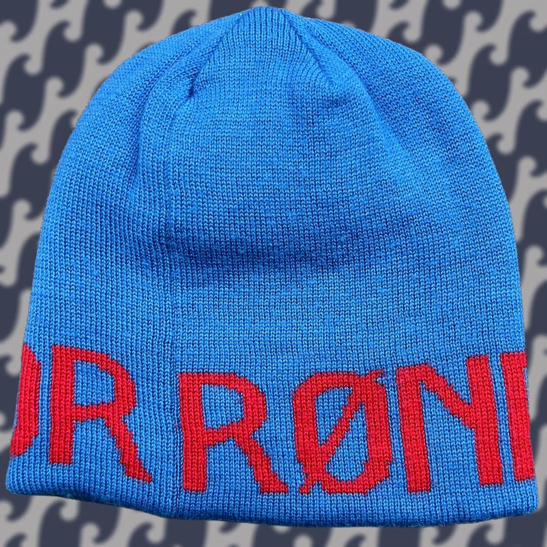 Logo 7 Norrona Beanie Waterfall Blue One Size 100% Merino Wool Lined Outdoor Unisex Adults Logo Size ONE SIZE - 1 Thumbnail