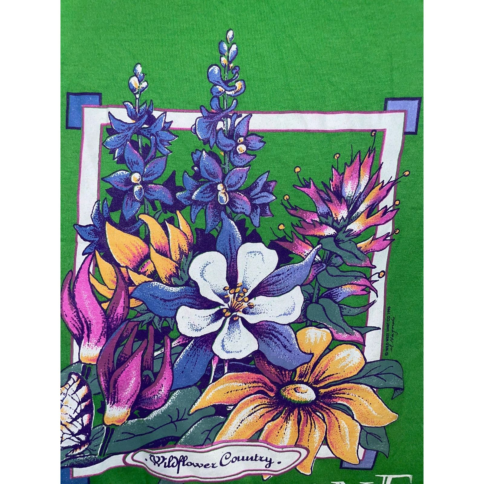 Jerzees Vintage Yellowstone Shirt Wildflower Green Tee VTG 90s L Size US L / EU 52-54 / 3 - 4 Thumbnail