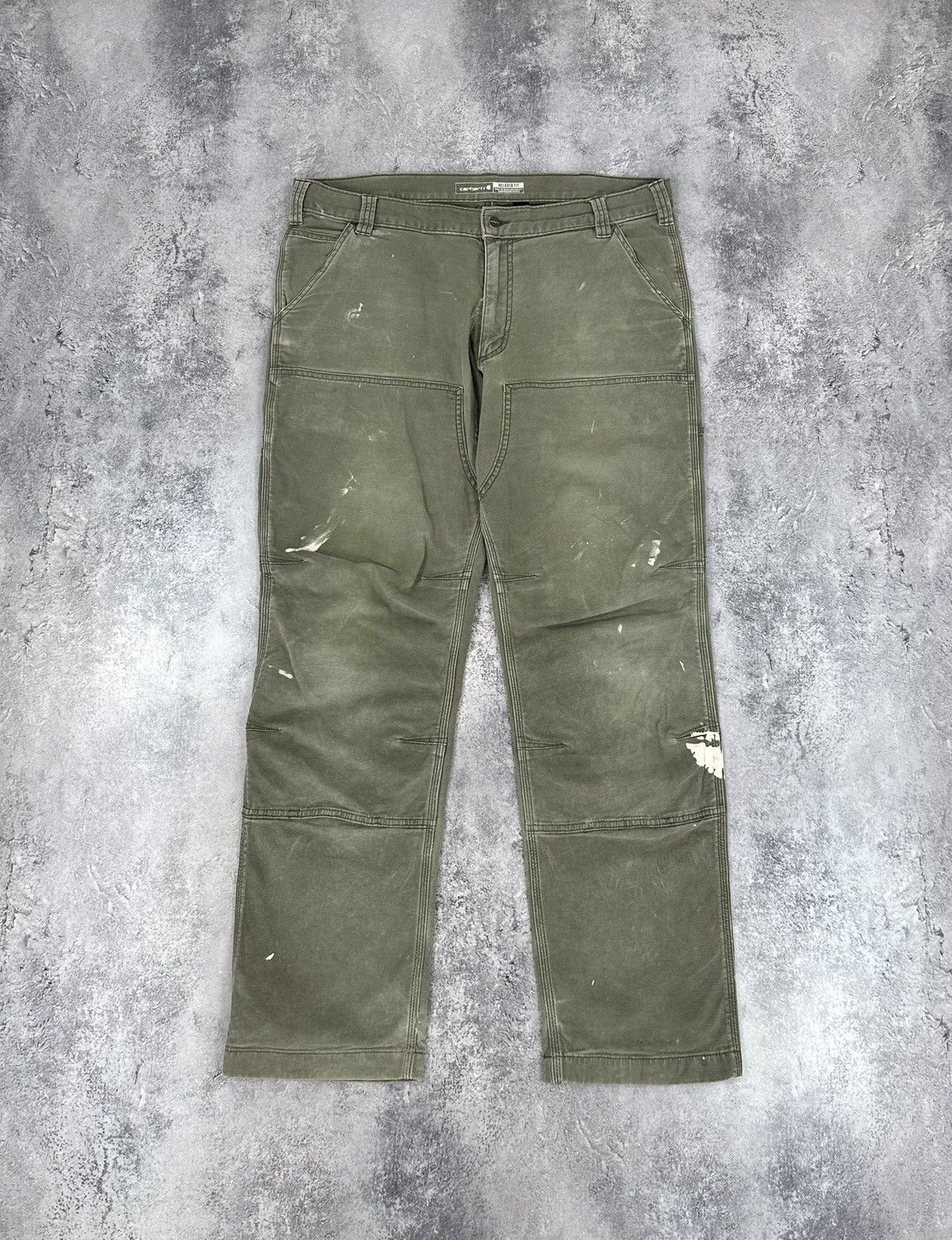 Vintage Carhartt Double Knee Distressed Carpenter USA Pants