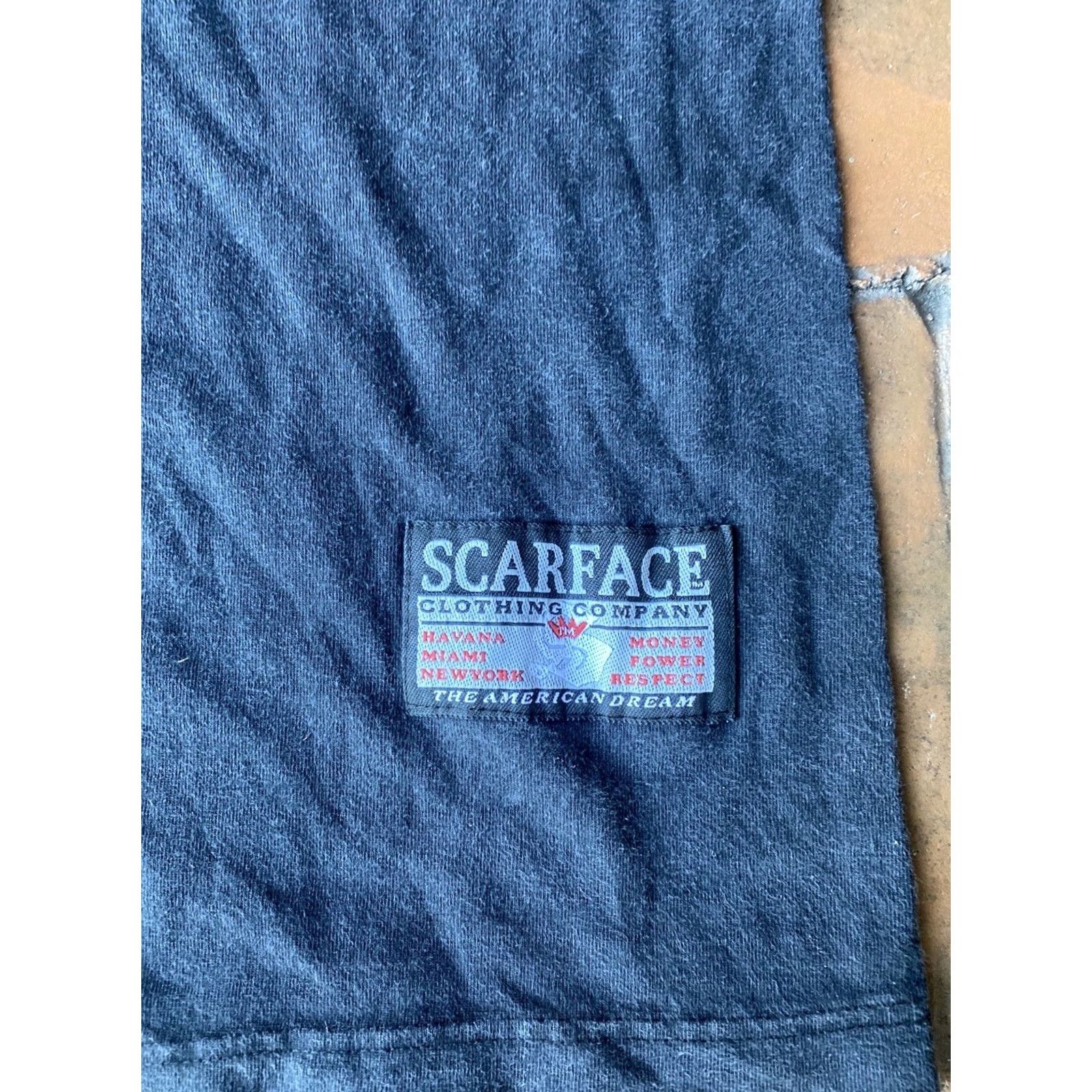 Vintage VINTAGE Scarface The World Is Yours Tony Montana Big Face Movie T-Shirt 3XL Black Cotton Short Sleeve Crew Neck Mens 90s Movie Size US XXL / EU 58 / 5 - 6 Thumbnail