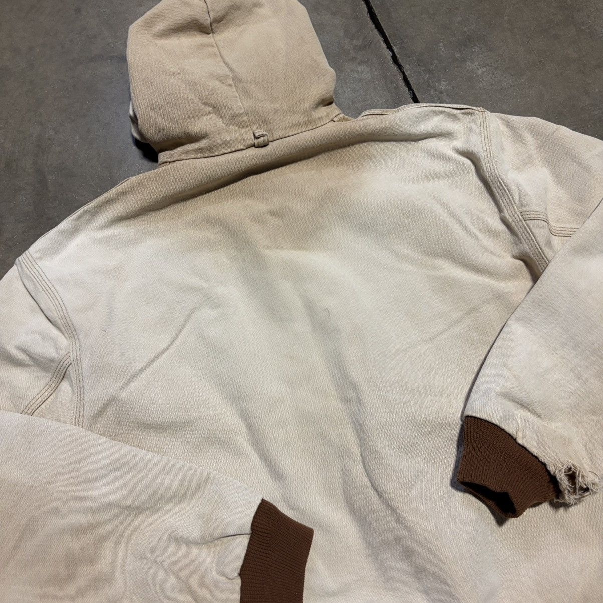 Carhartt Vintage 90s Carhartt Hooded Jacket Thermal Line JR106 J03 Size US XL / EU 56 / 4 - 11 Thumbnail