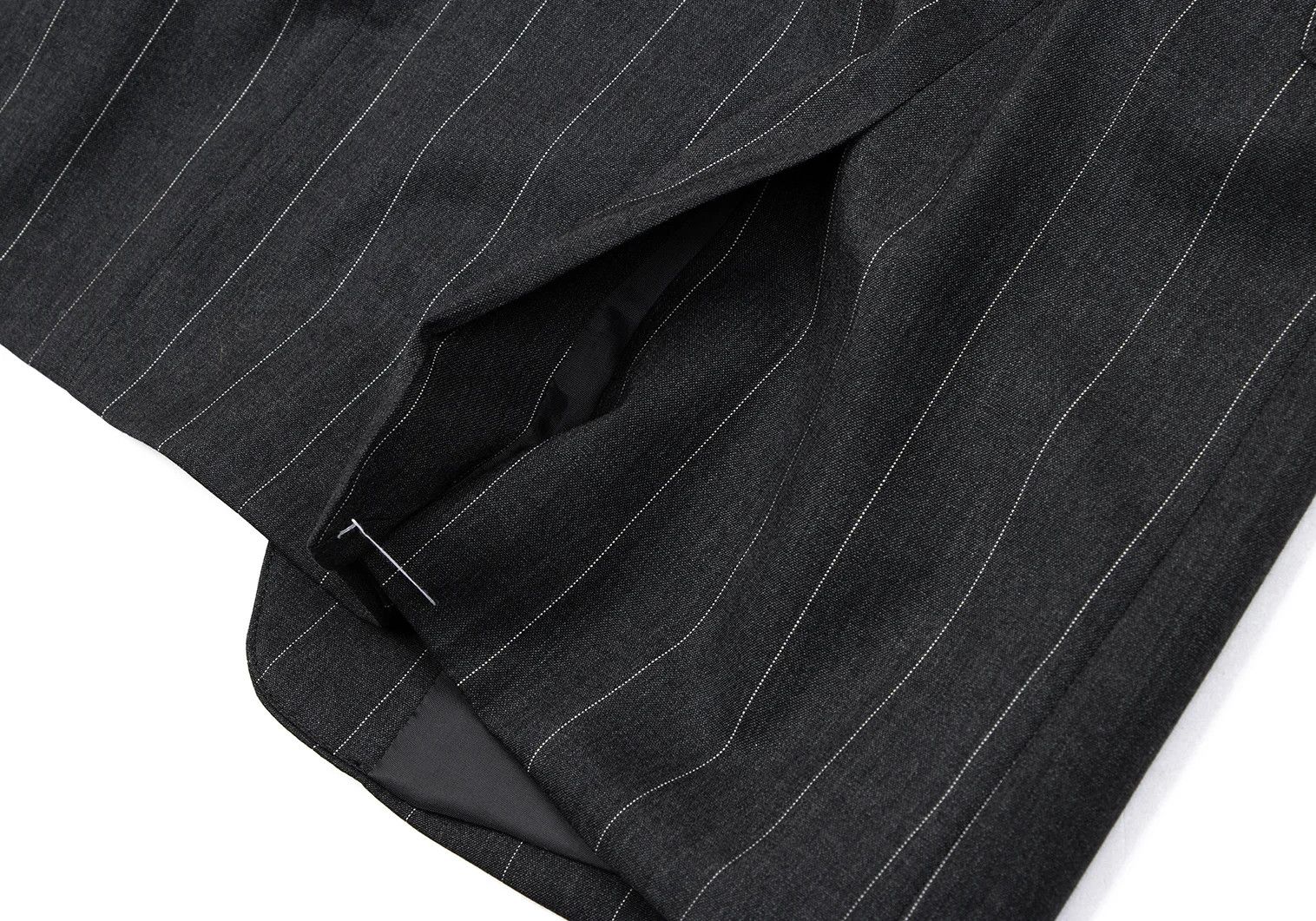 Jean Paul Gaultier Wool Stripe 3-Button Jacket in Gray, Size 48 Size US M / EU 48-50 / 2 - 15 Thumbnail