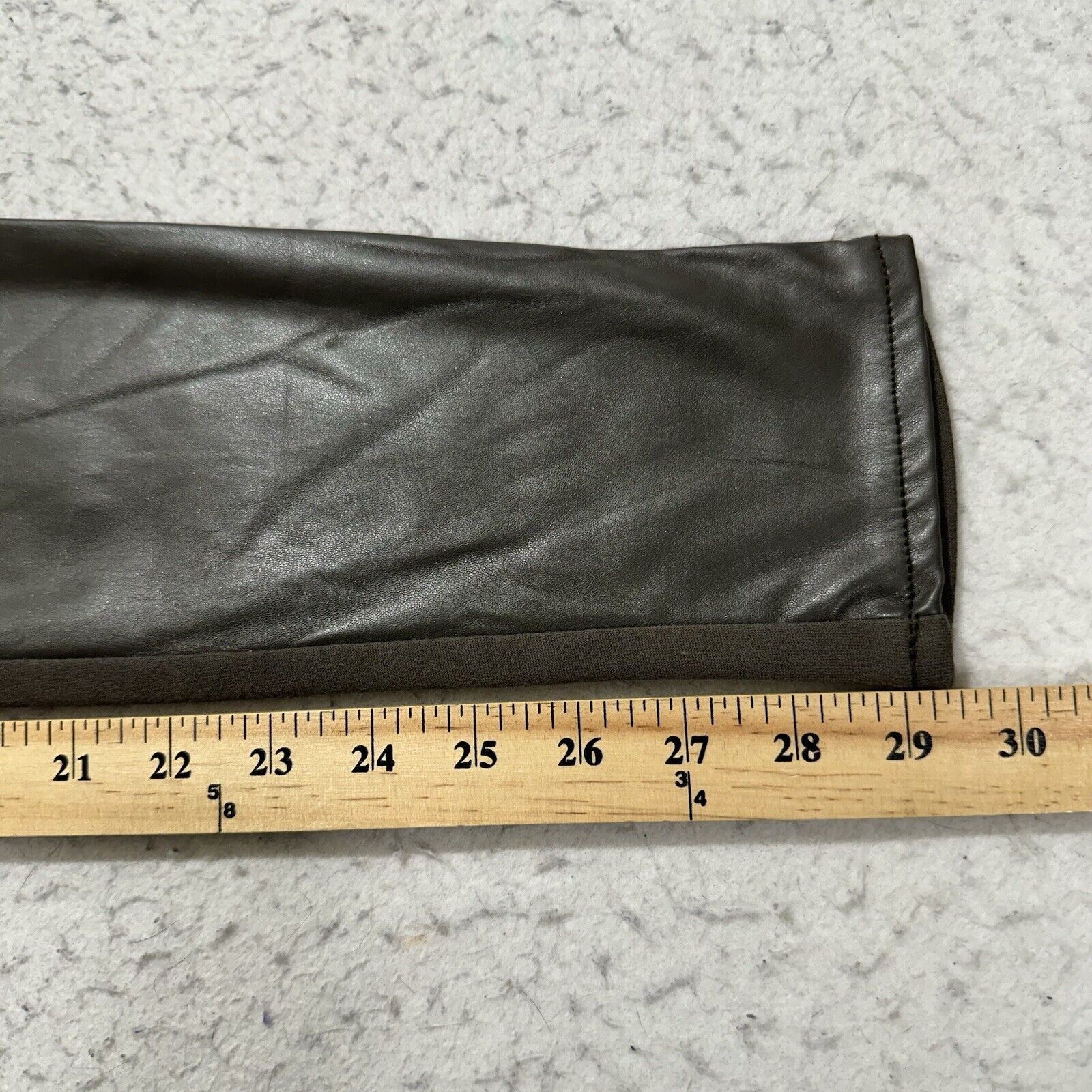 Hollister Hollister 9 Regular Faux Leather Front Skinny Pants Brown Size 32" / US 10 / IT 46 - 11 Thumbnail