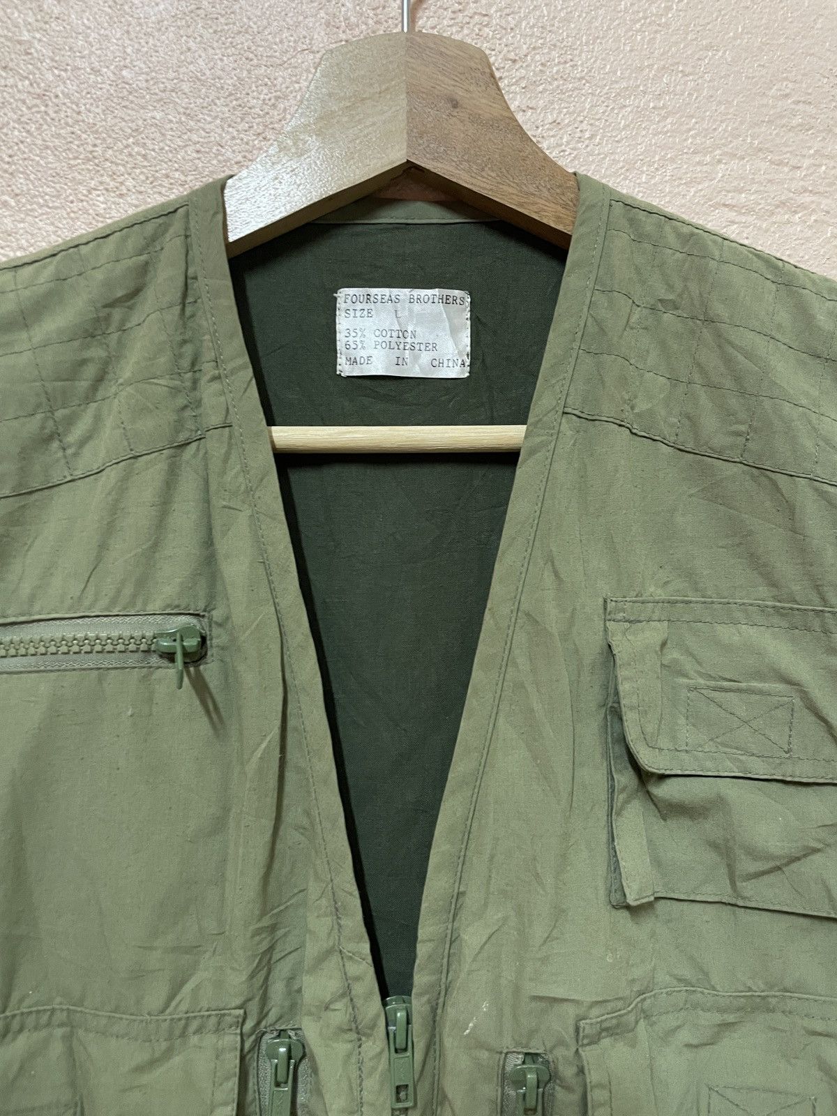 COLIMBO × Vintage Hunting Vest Tactical Pocket Outdoor Wildlife Olive Green L Size US L / EU 52-54 / 3 - 3 Thumbnail