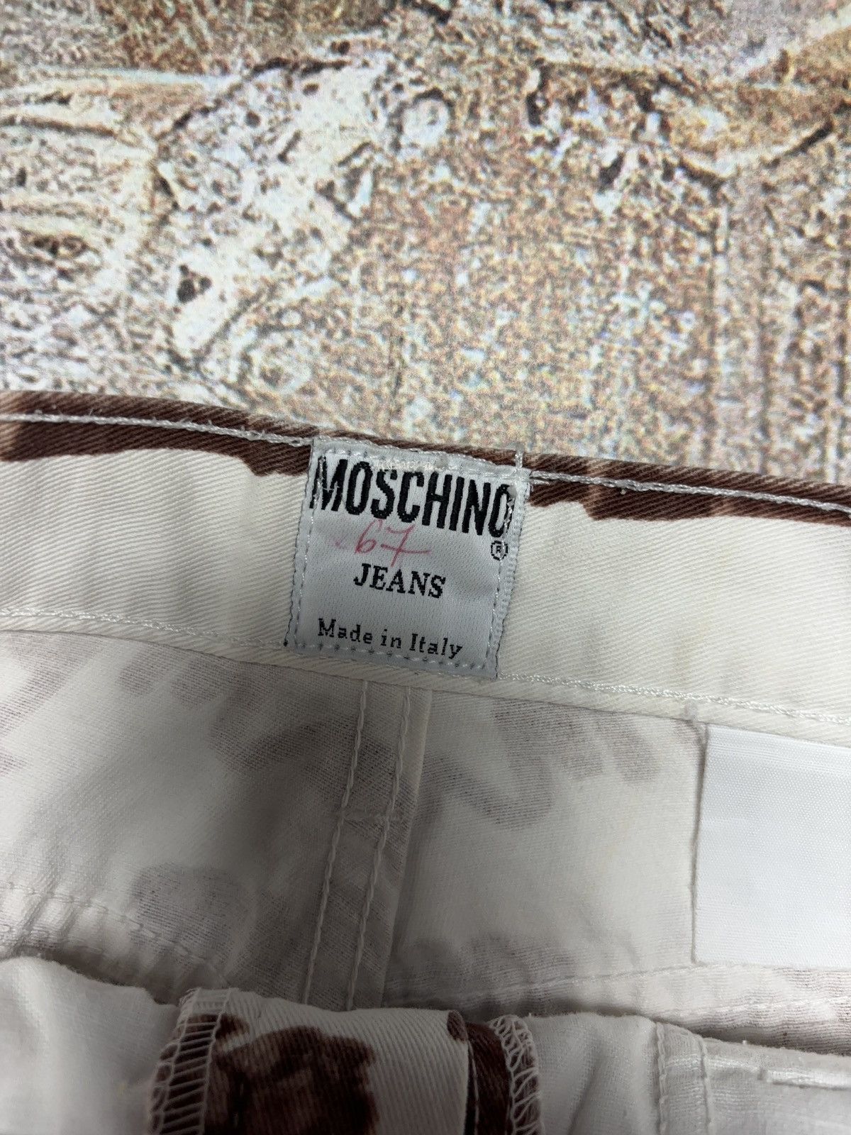 Moschino LOVE MOSCHINO PRINTED VINTAGE BAROQUE JEANS PANTS Size 30" / US 8 / IT 44 - 10 Thumbnail