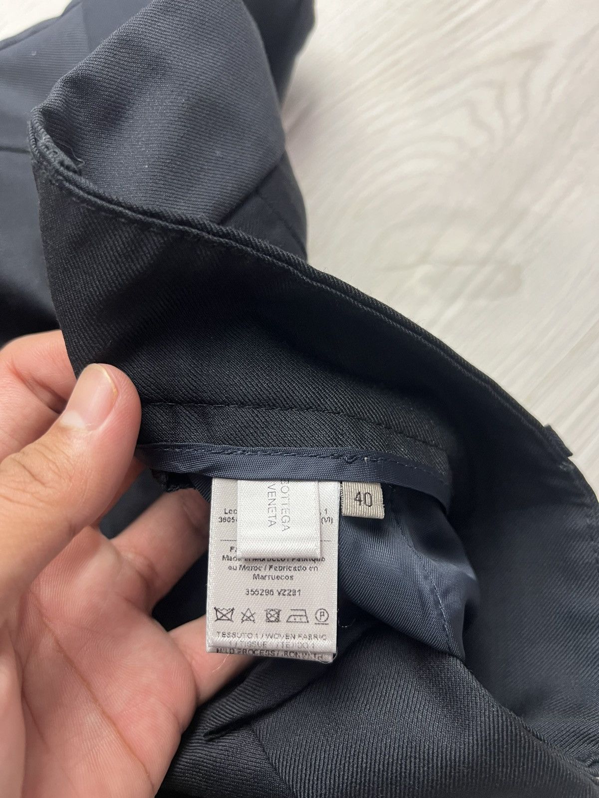 Bottega Veneta × Designer Bottega Veneta Super Long Woll Pants Size US 30 / EU 46 - 8 Thumbnail