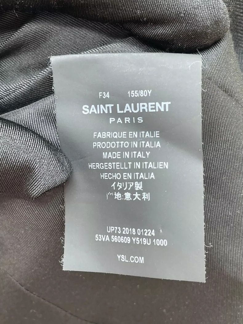 Saint Laurent Paris Saint Laurent Paris Saint Laurent Court Embroidery Blazer Size US XXS / EU 40 - 5 Thumbnail