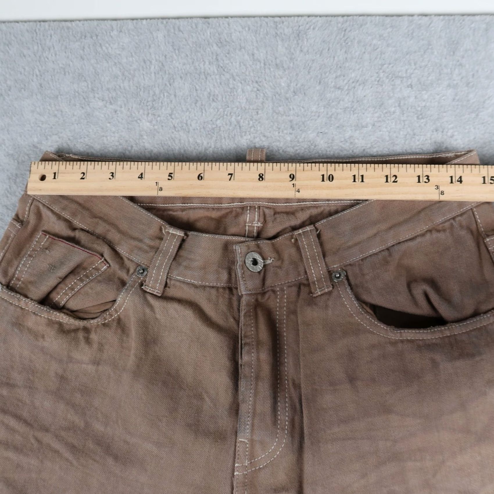 Brian Dales Brian Dales Denim Jeans Brown Men’s 32 Regular 5-Pocket Style Straight Italy Vintage? Size US 32 / EU 48 - 3 Thumbnail