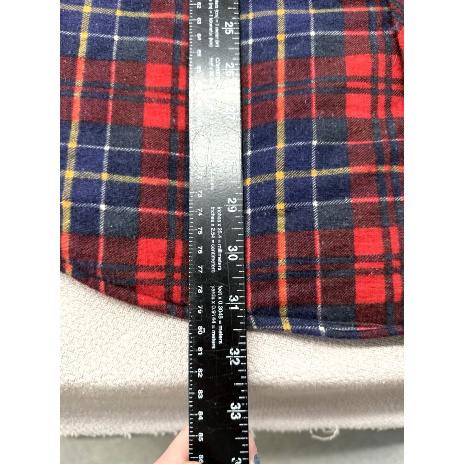 Vintage VINTAGE Big Smith Quilt Lined Flannel Jacket Shacket Plaid Men L Red 80s 90s Outdoor Hiking Walking Quilted Button Pocket Mens Size US L / EU 52-54 / 3 - 3 Thumbnail