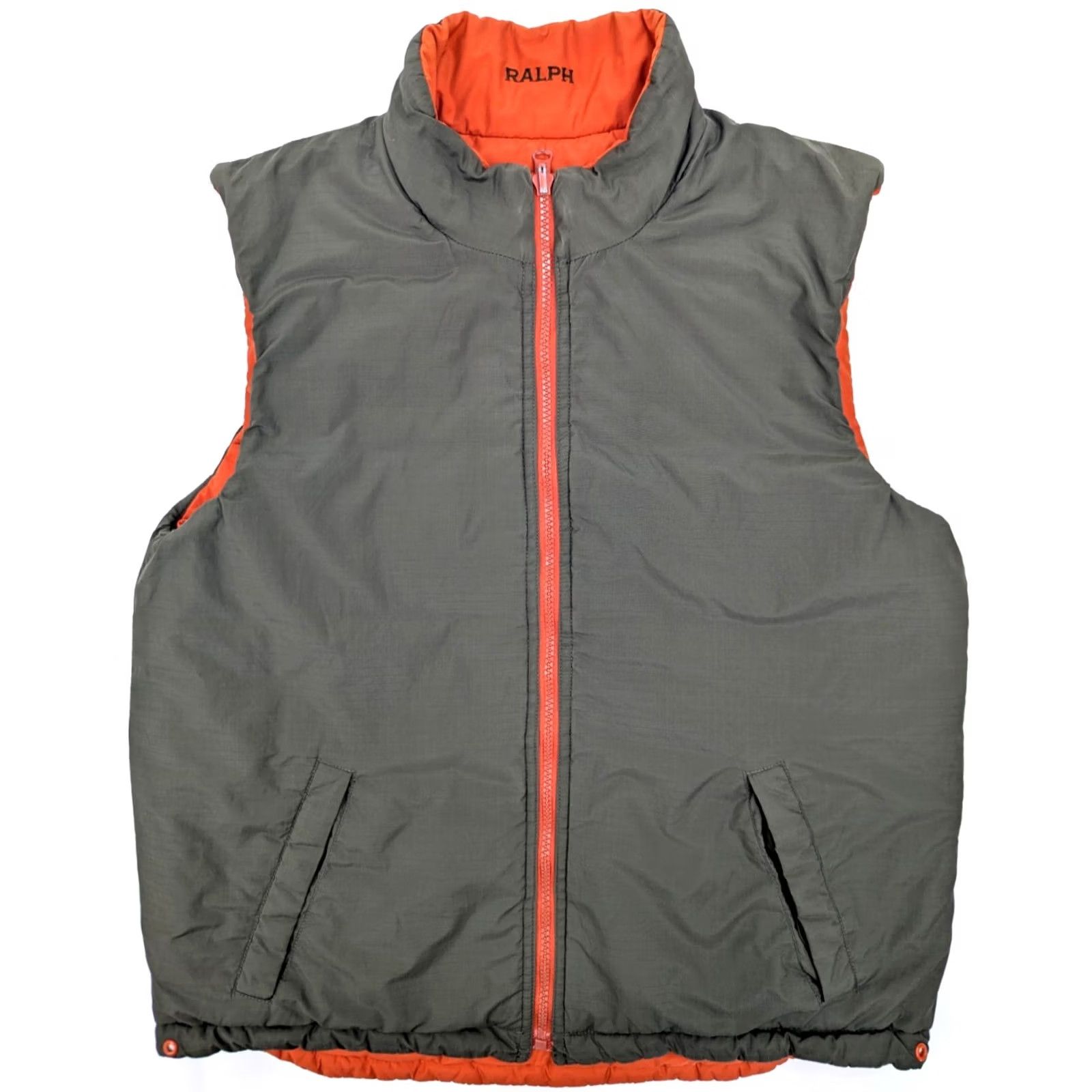 Polo Ralph Lauren Polo Ralph Lauren Vest Reversible Ripstop Outdoor Men S Olive Green Orange Full Zip Puffer Insulated Mid-Length 40 in Chest Size Size US S / EU 44-46 / 1 - 2 Thumbnail