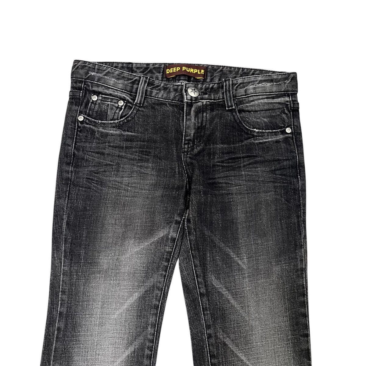14th Addiction Deep Purple Flared Denim Pant Ifsix Lgb Style Size US 28 / EU 44 - 4 Thumbnail