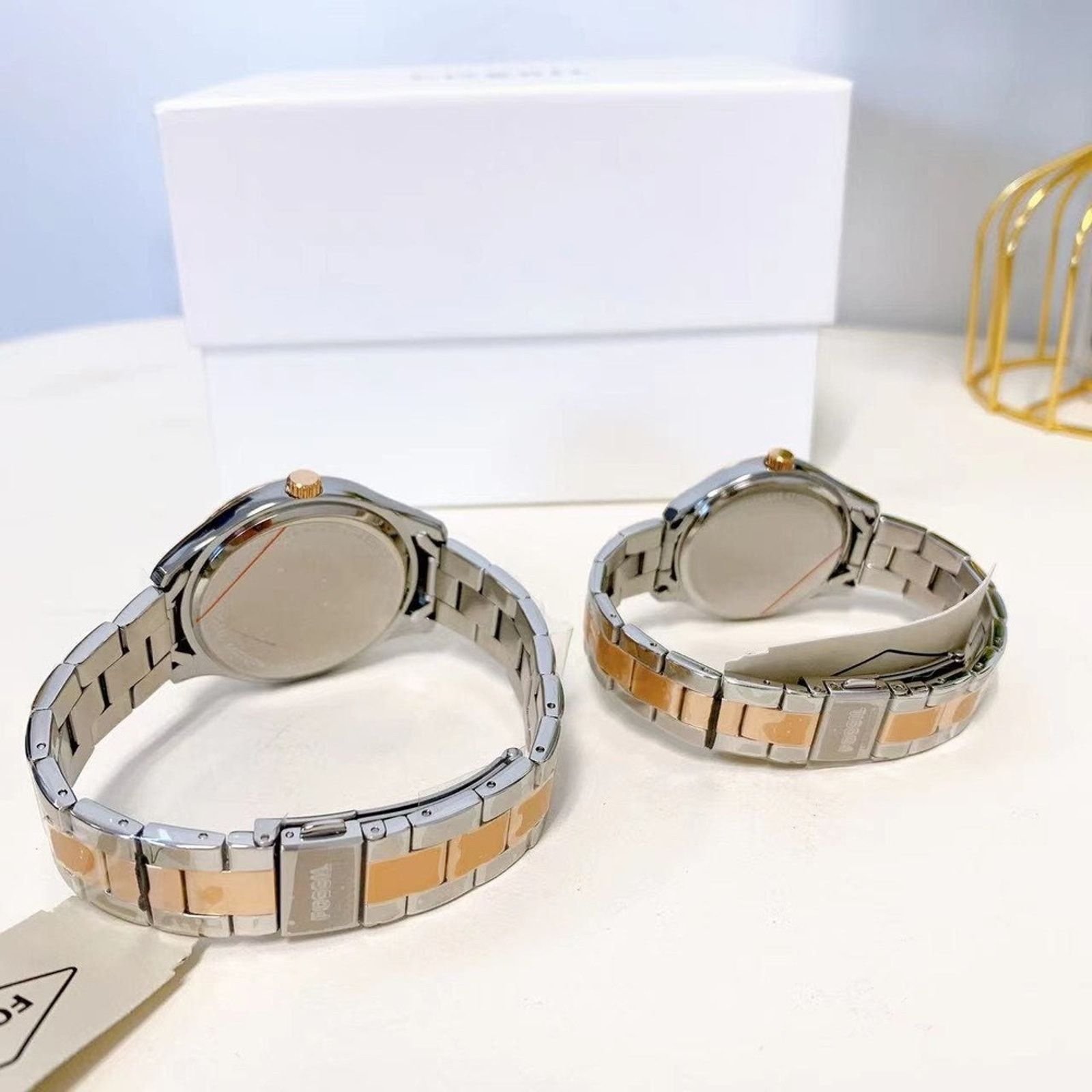 Fossil Fossil BQ2736SET His and Hers Stainless Steel Watch Set Size ONE SIZE - 7 Thumbnail