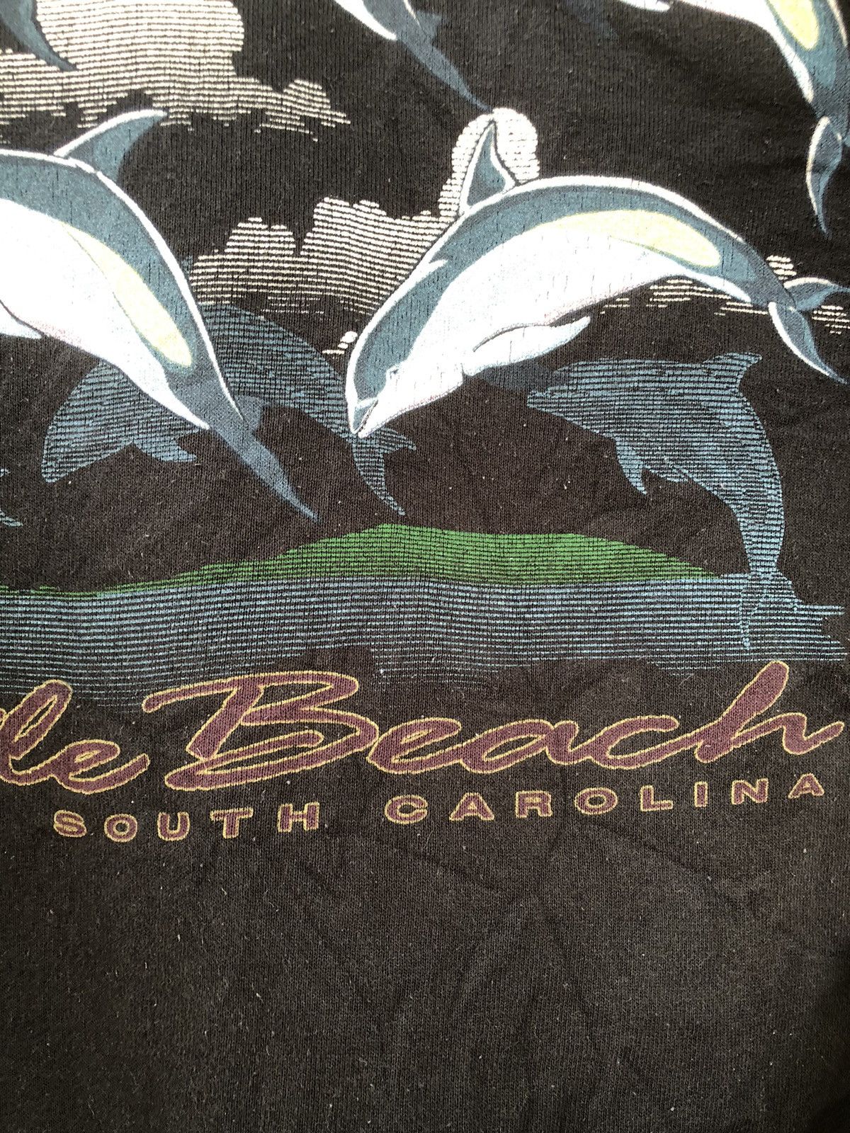 Japanese Brand × Vintage 💥Vintage 90s💥Myrtle Beach Dolphins Mirror Printed Sweatshirt Size US XL / EU 56 / 4 - 14 Thumbnail