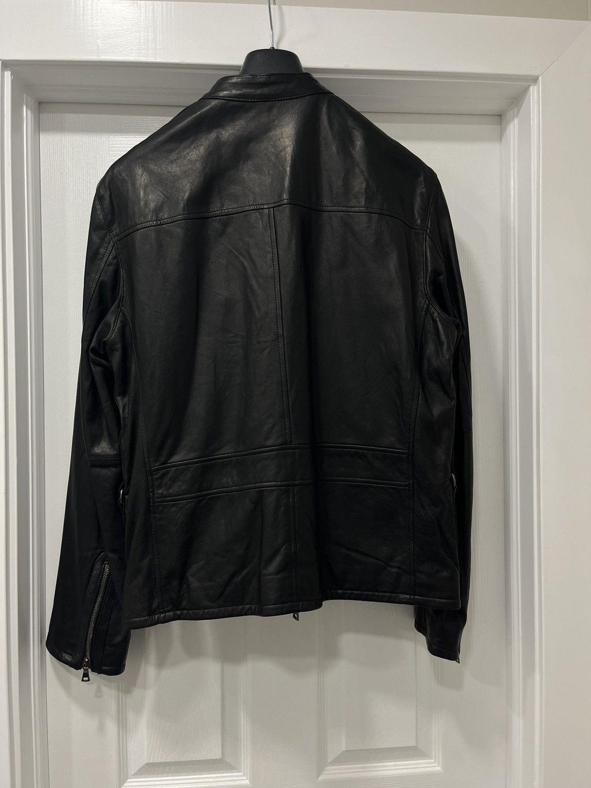 John Varvatos Leather Jacket with chain detail. 54 Size US L / EU 52-54 / 3 - 7 Thumbnail